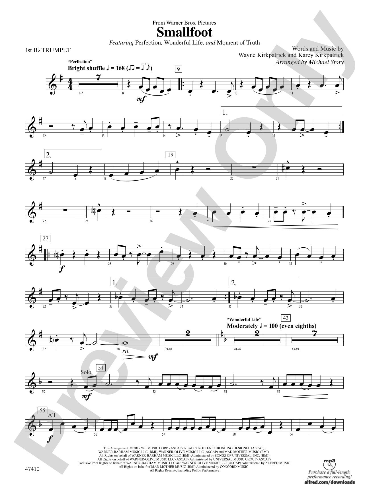Smallfoot: 1st B-flat Trumpet