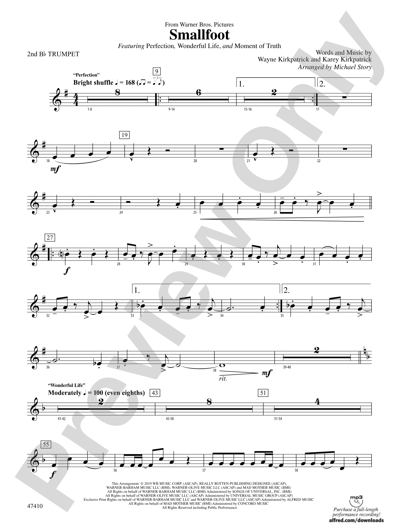 Smallfoot: 2nd B-flat Trumpet