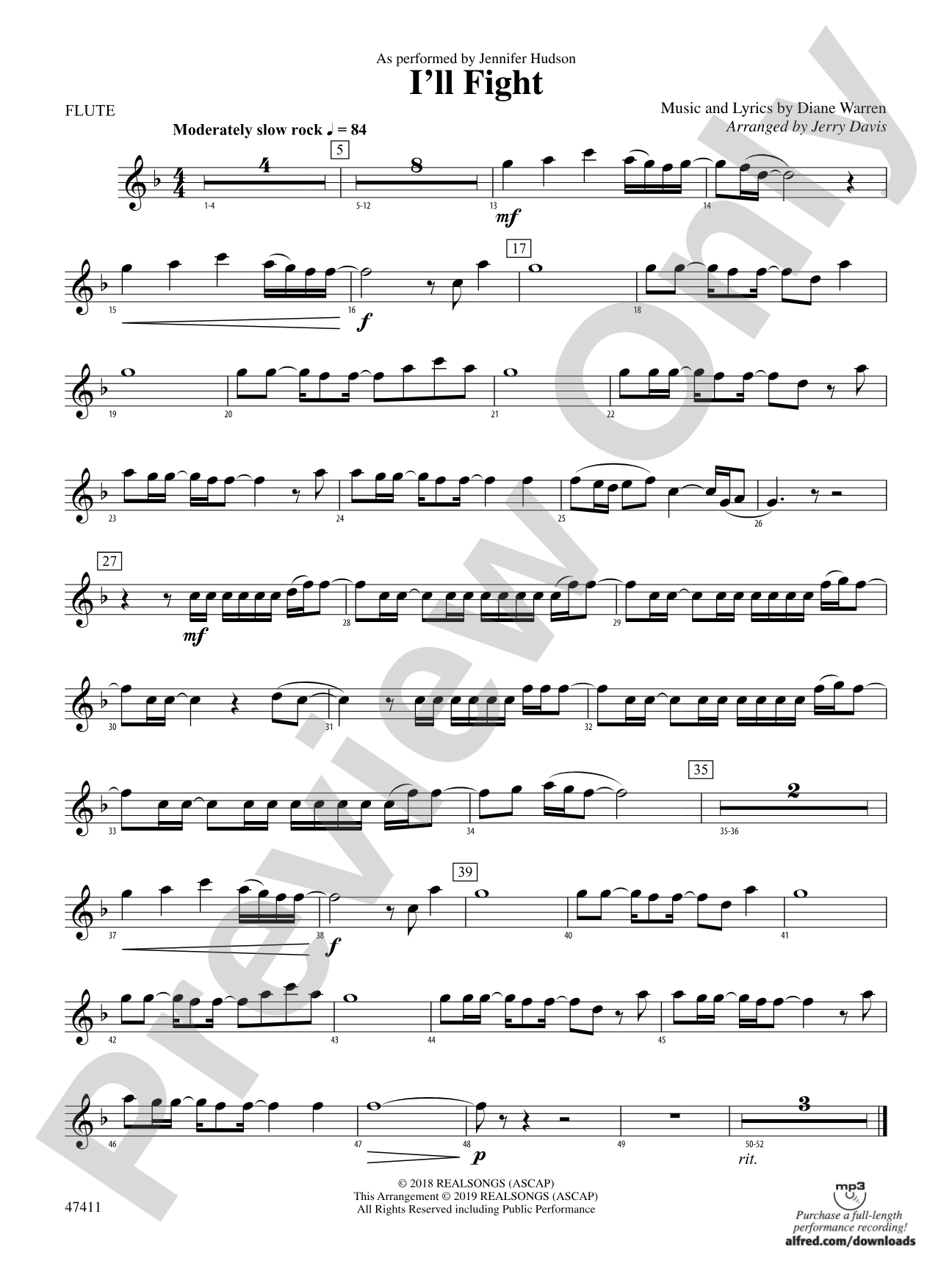 I'll Fight: Flute