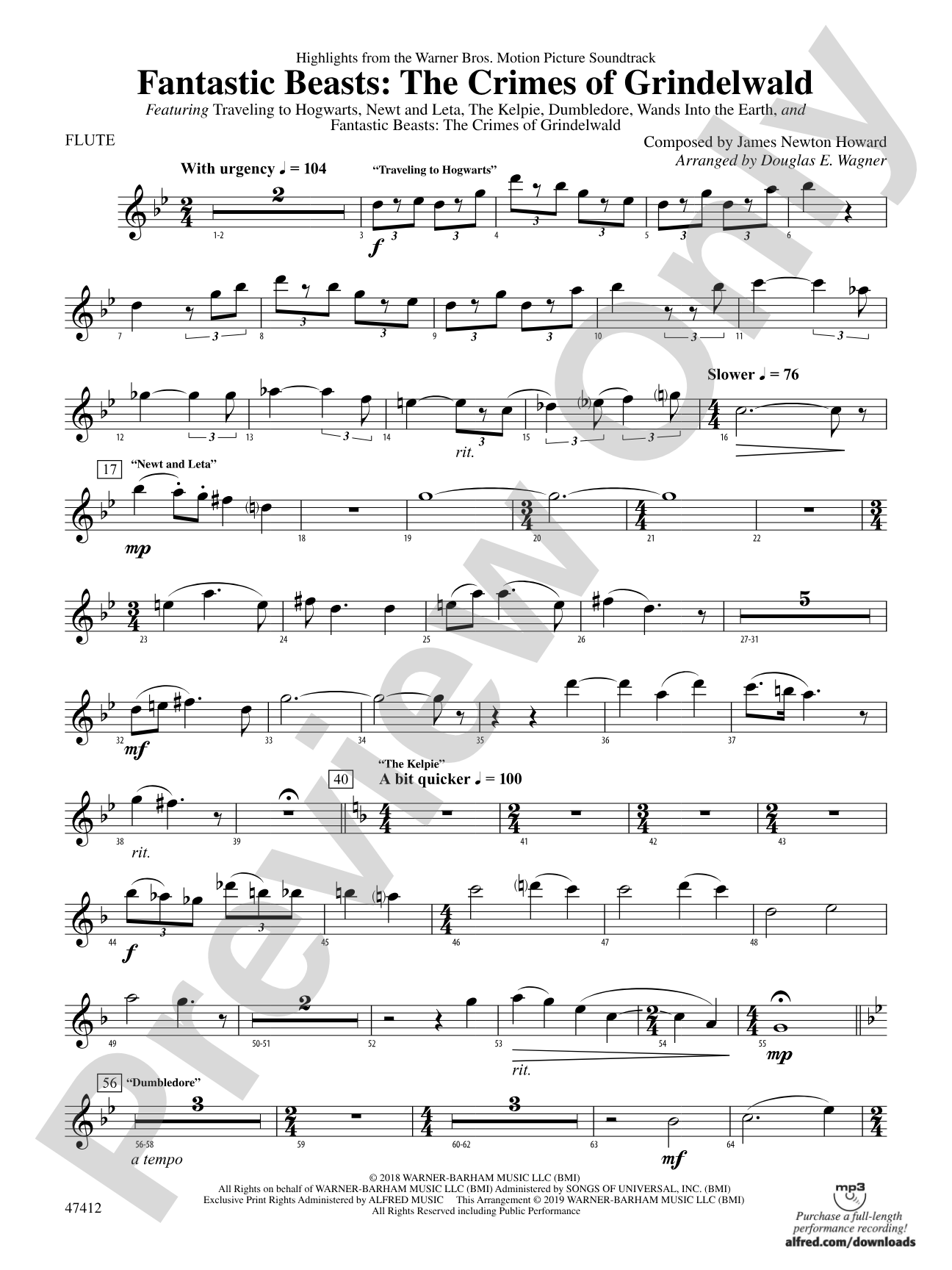Fantastic Beasts: The Crimes of Grindelwald: Flute