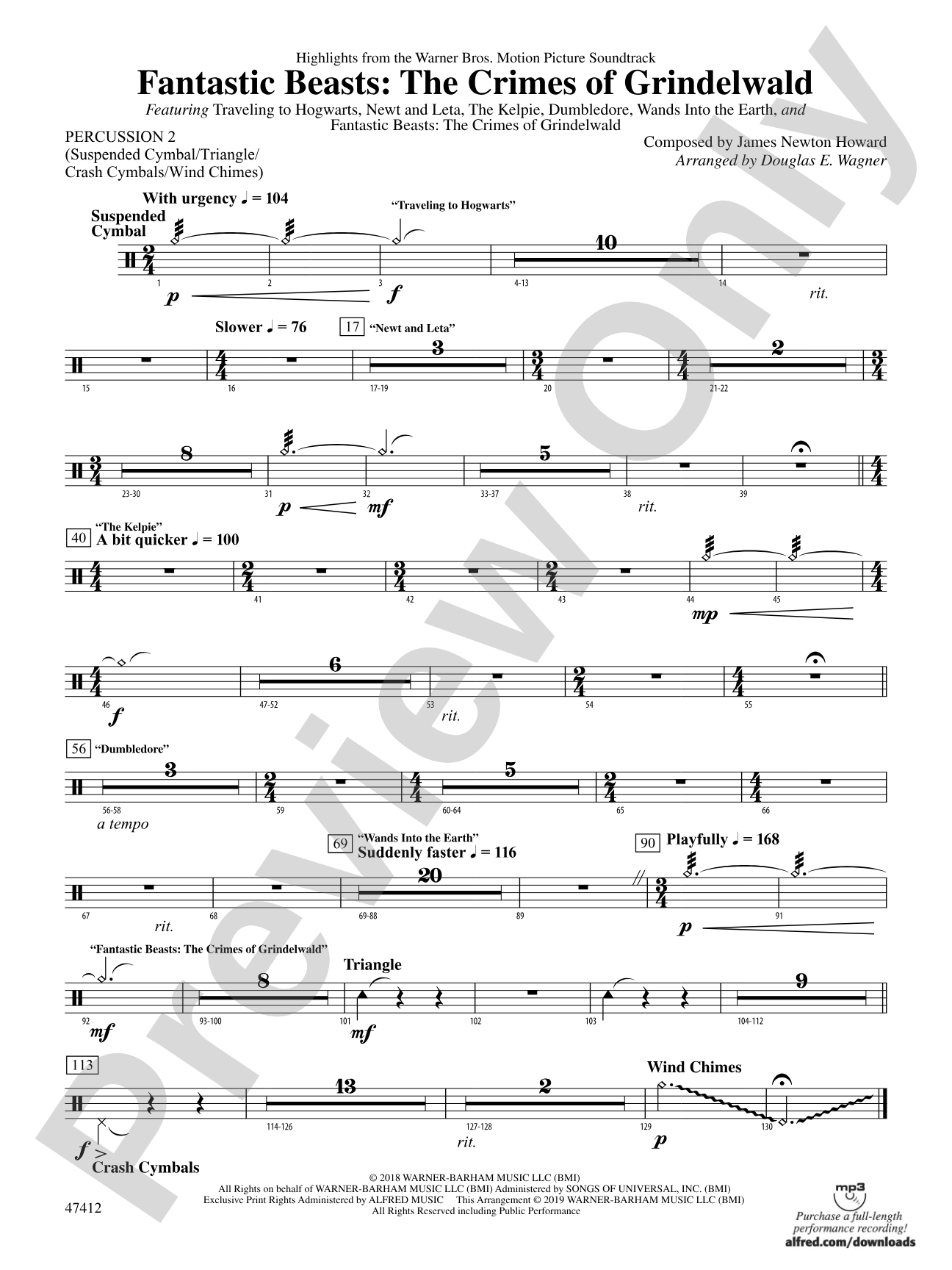 Fantastic Beasts: The Crimes of Grindelwald: 2nd Percussion