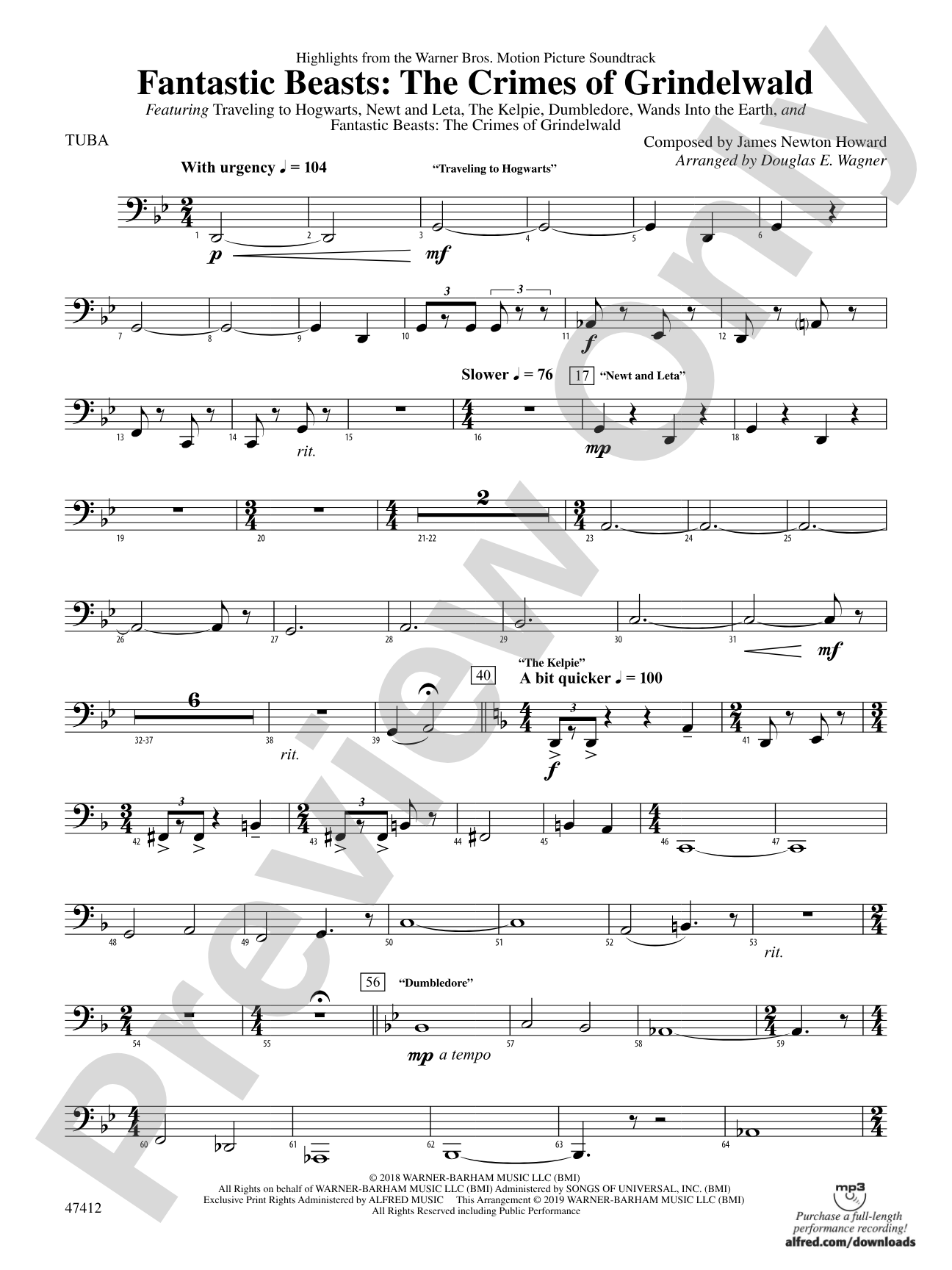 Fantastic Beasts: The Crimes of Grindelwald: Tuba