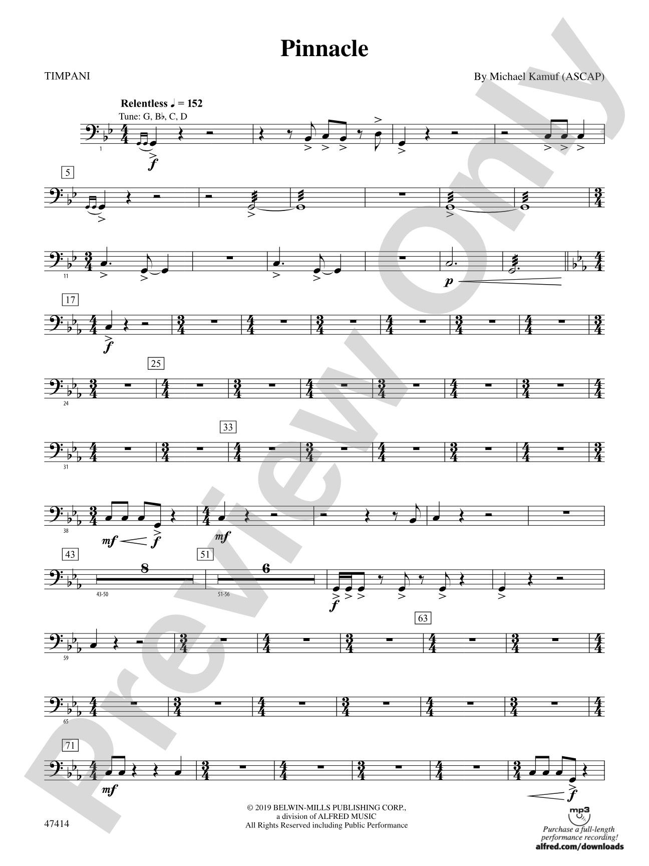 Pinnacle: Timpani