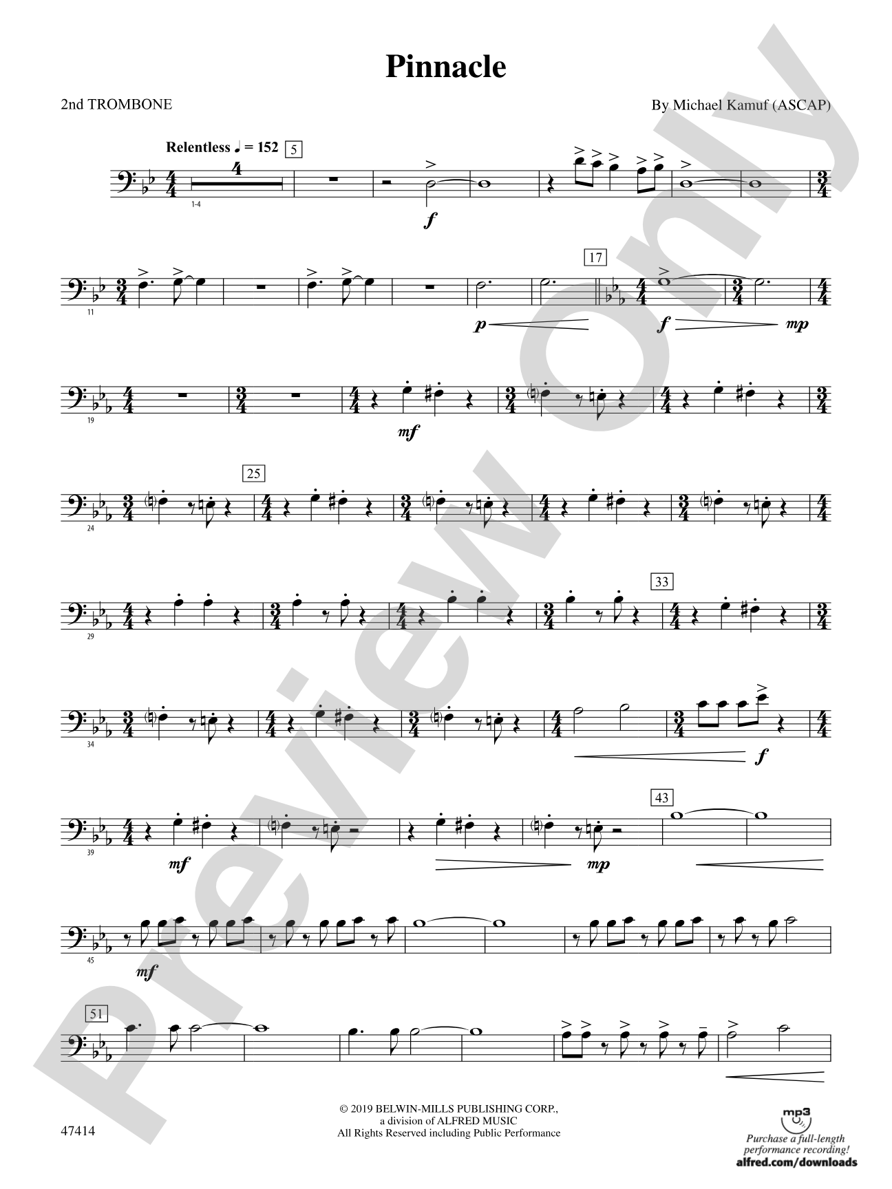 Pinnacle: 2nd Trombone
