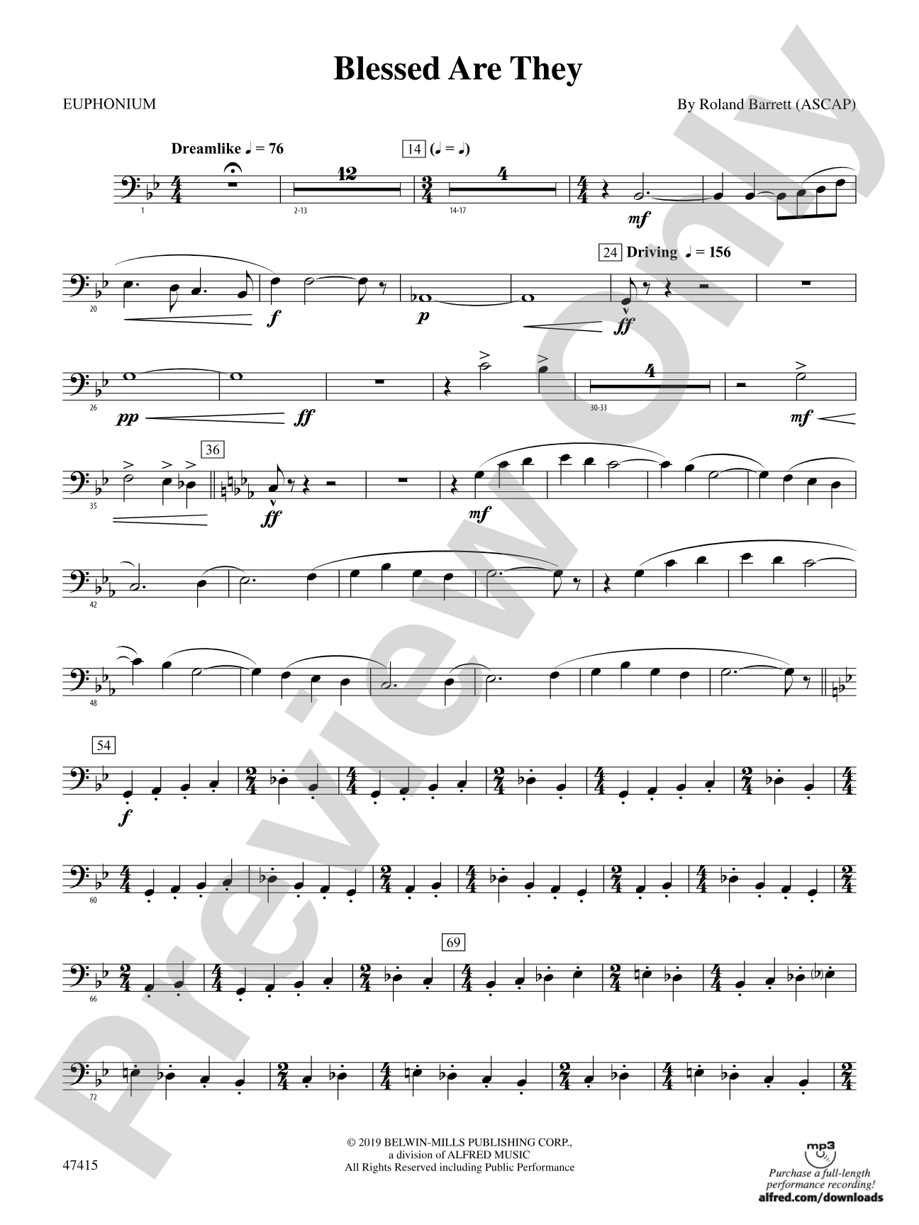 Blessed Are They: Baritone B.C.