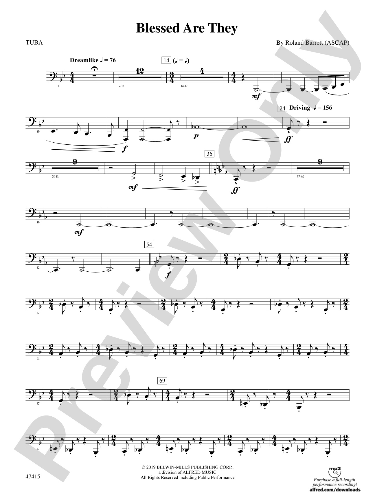 Blessed Are They: Tuba