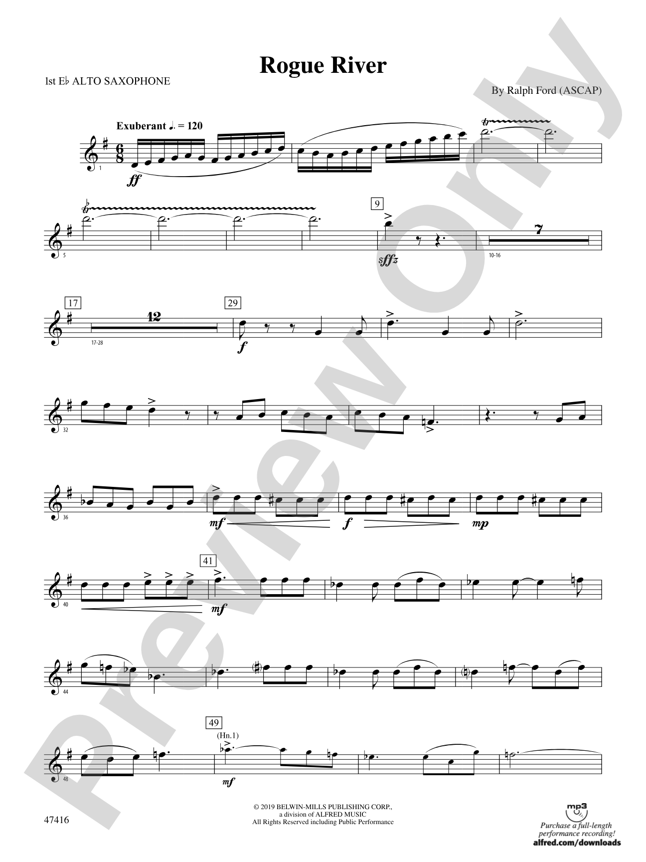 Rogue River: E-flat Alto Saxophone