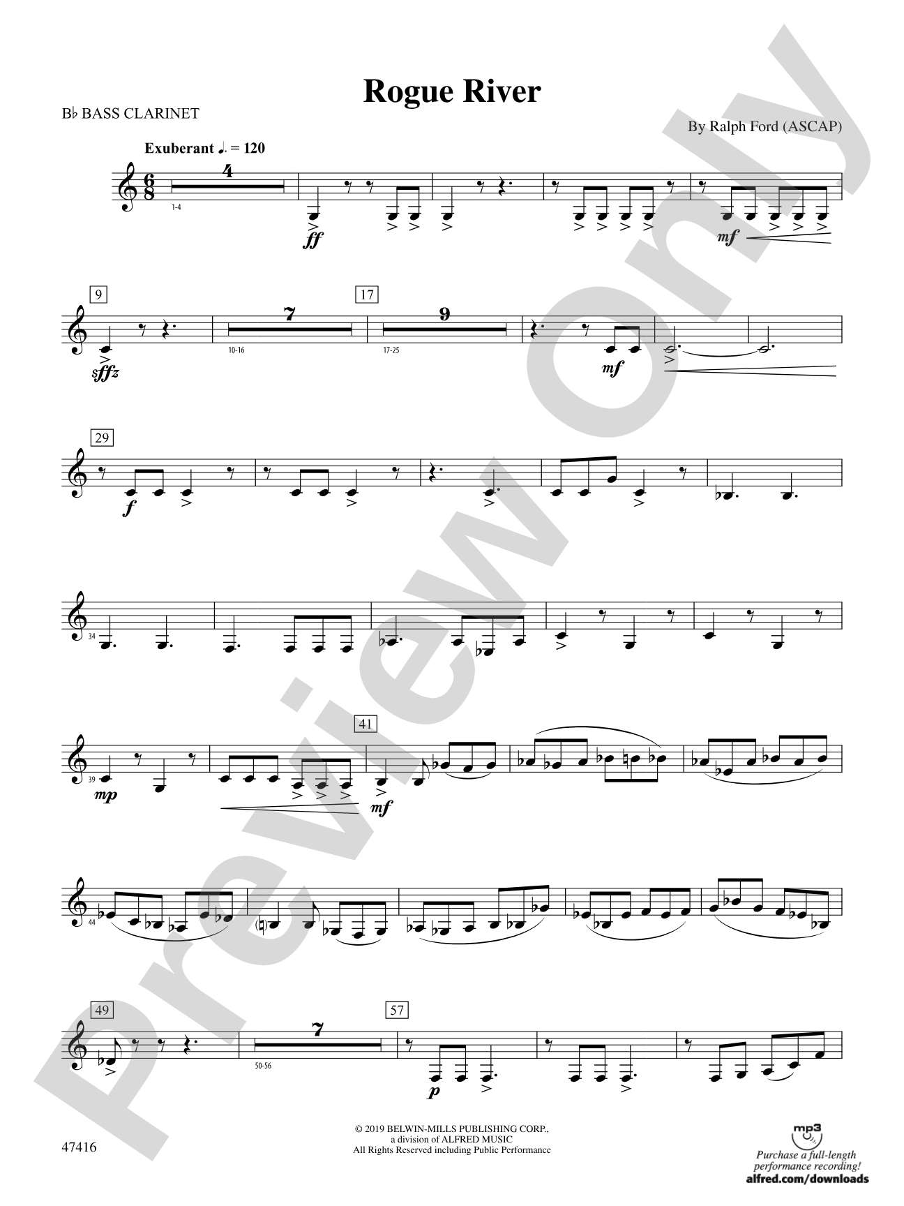 Rogue River: B-flat Bass Clarinet