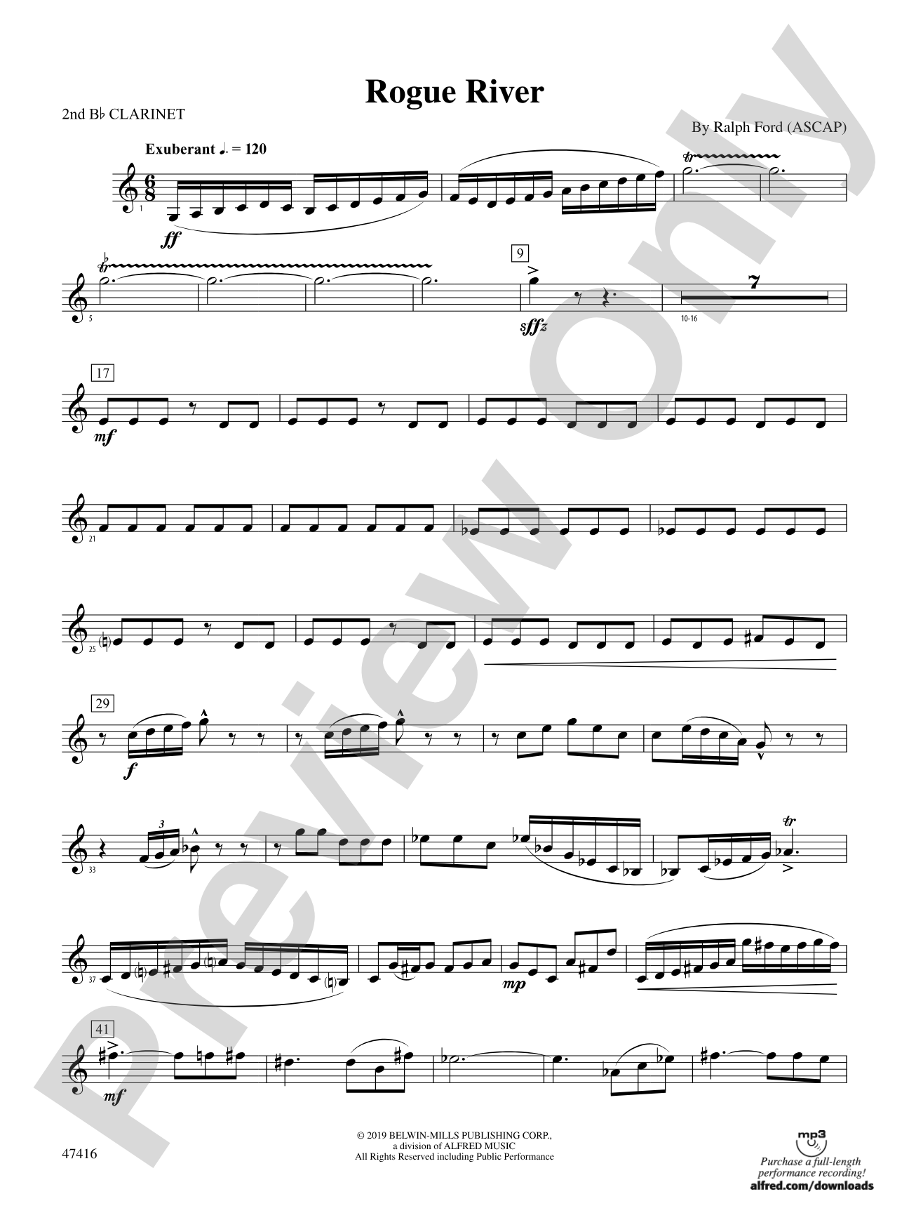 Rogue River: 2nd B-flat Clarinet