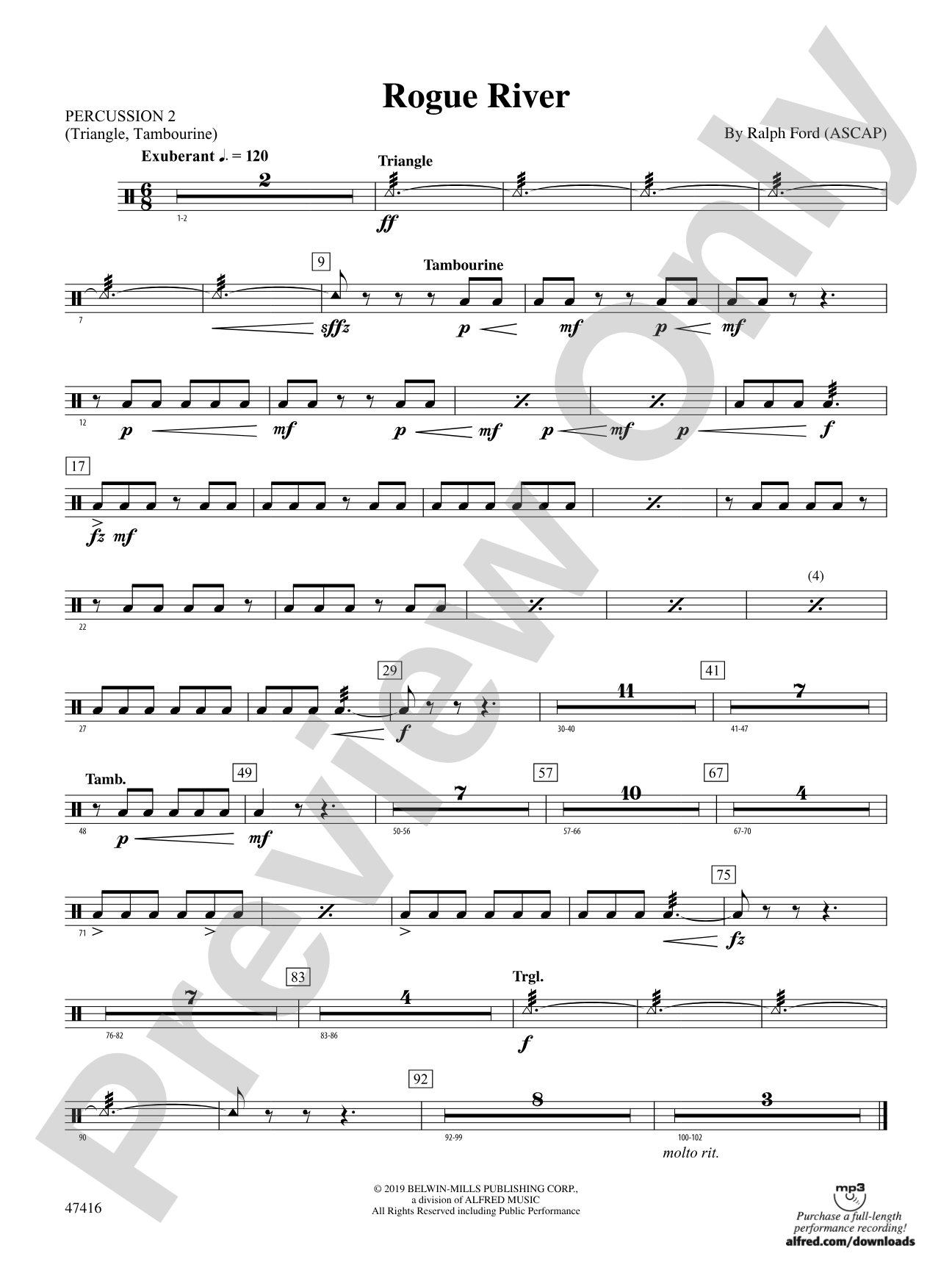 Rogue River: 2nd Percussion