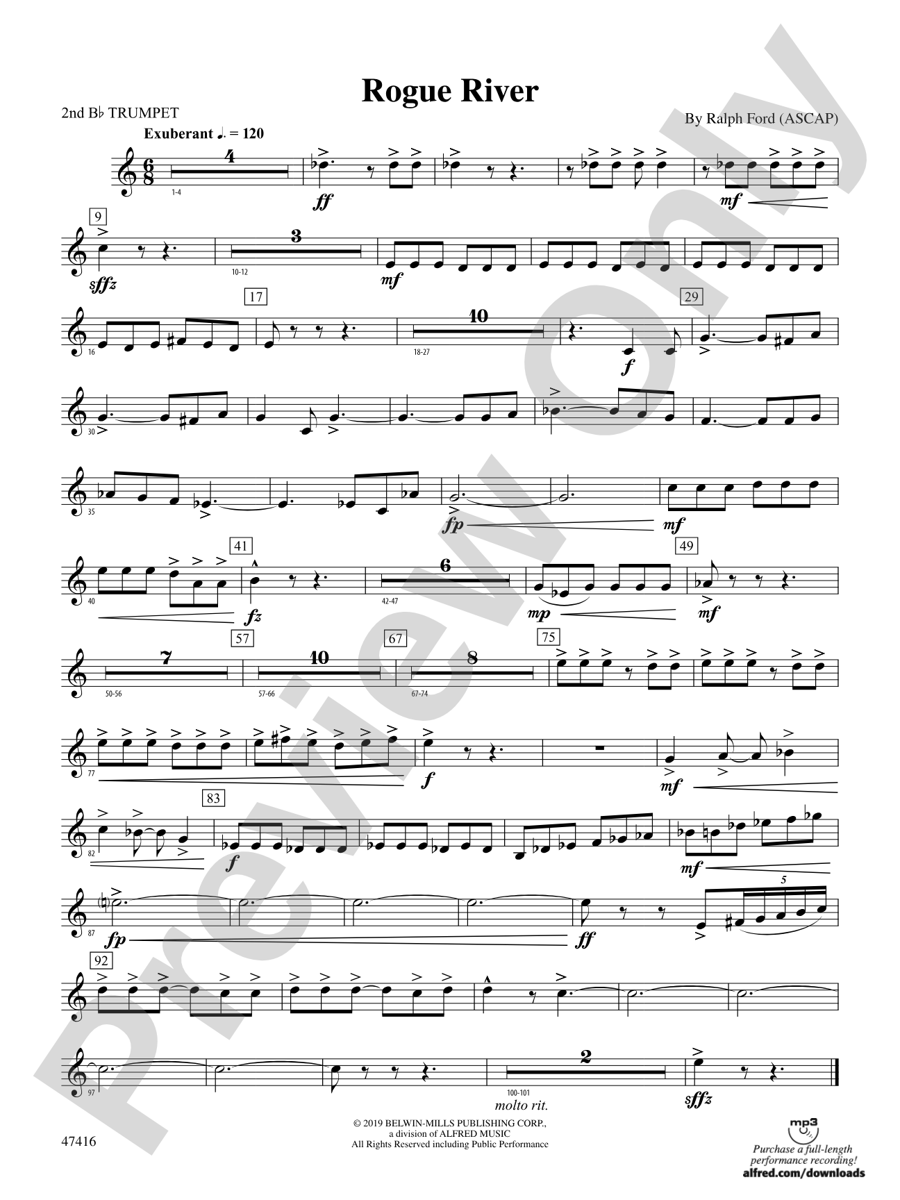 Rogue River: 2nd B-flat Trumpet
