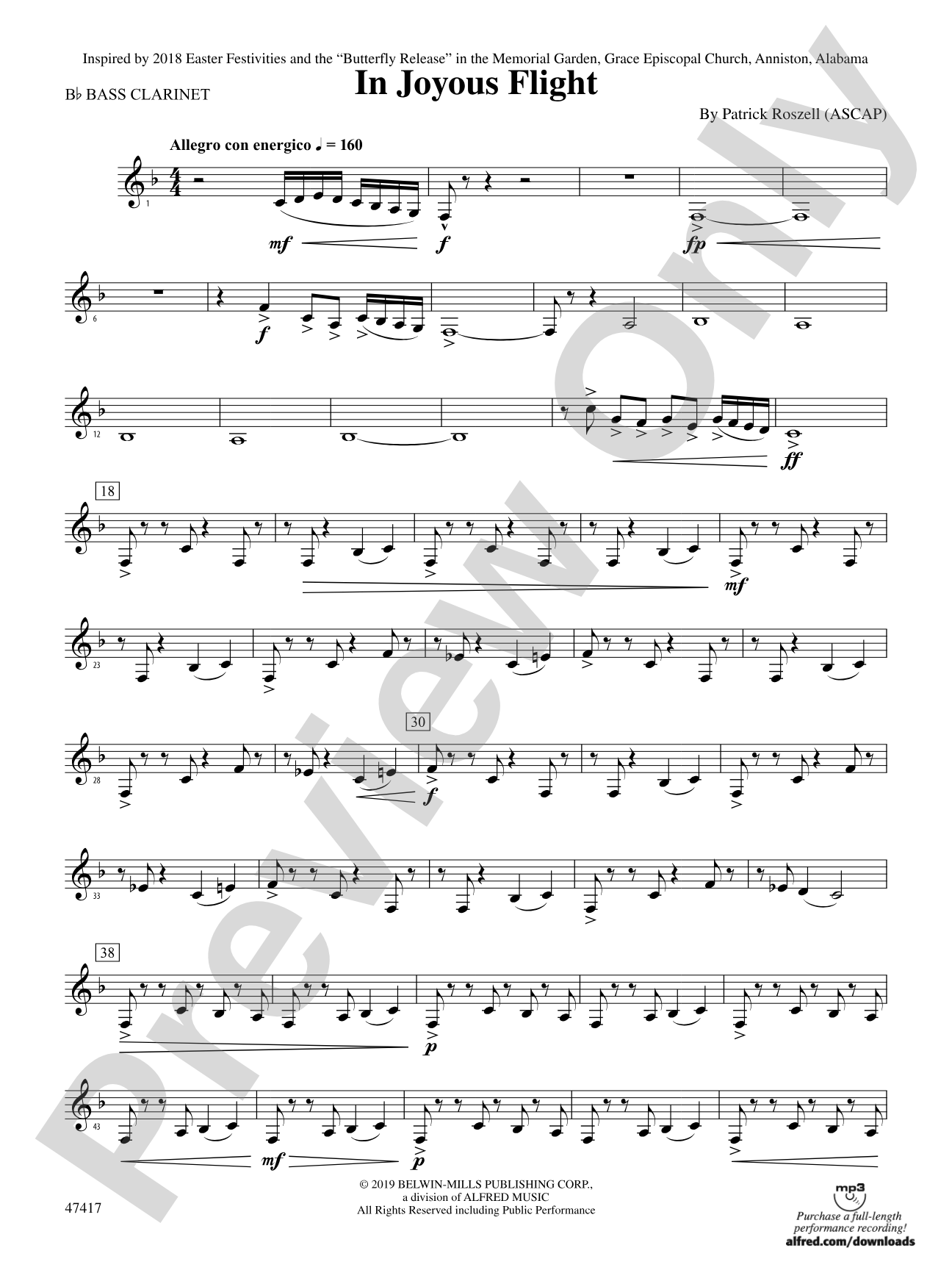 In Joyous Flight: B-flat Bass Clarinet
