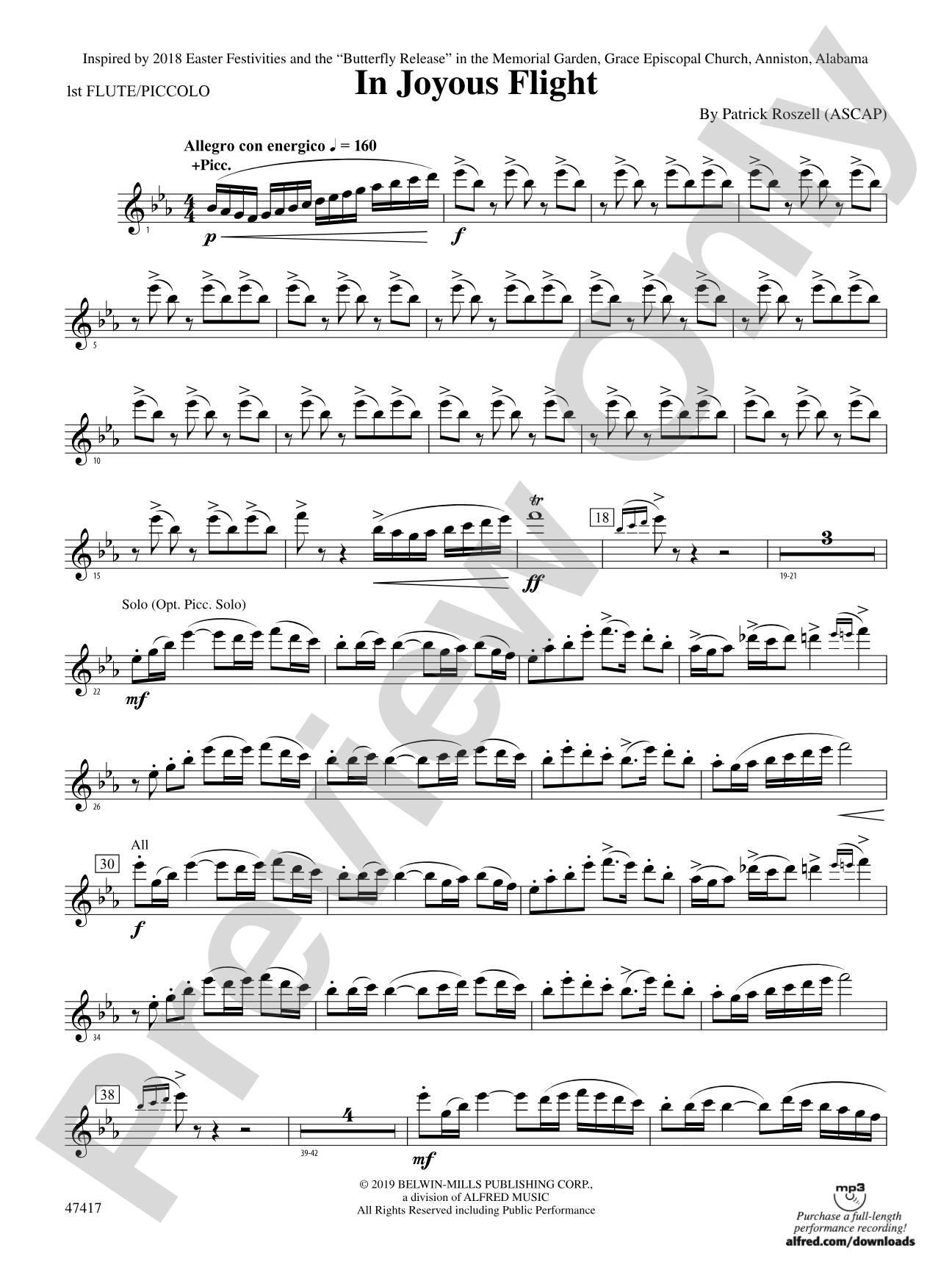 In Joyous Flight: Flute