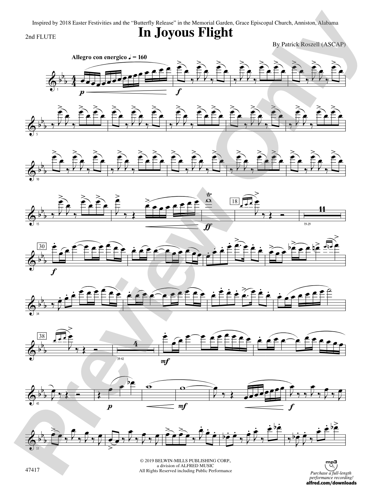 In Joyous Flight: 2nd Flute
