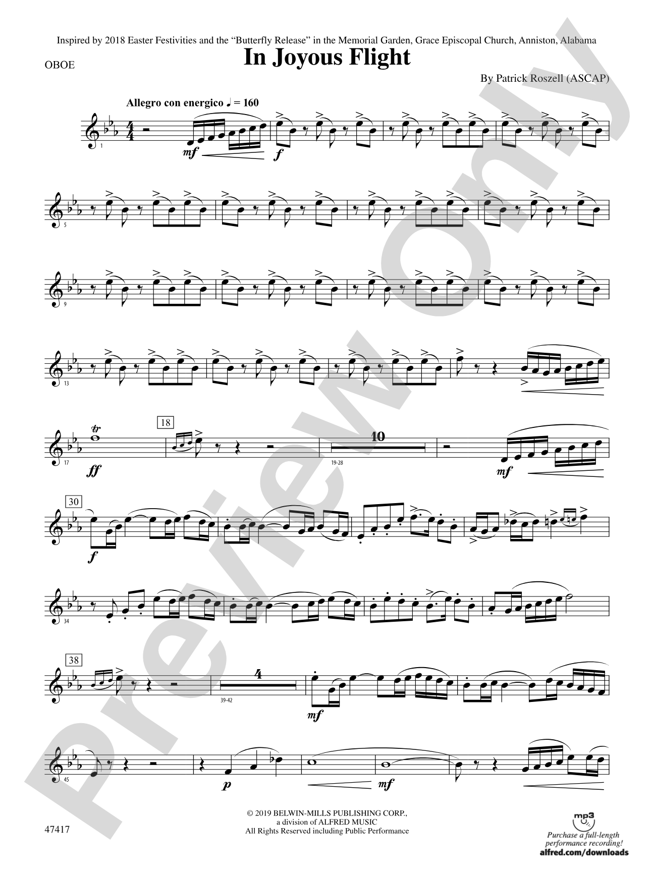 In Joyous Flight: Oboe