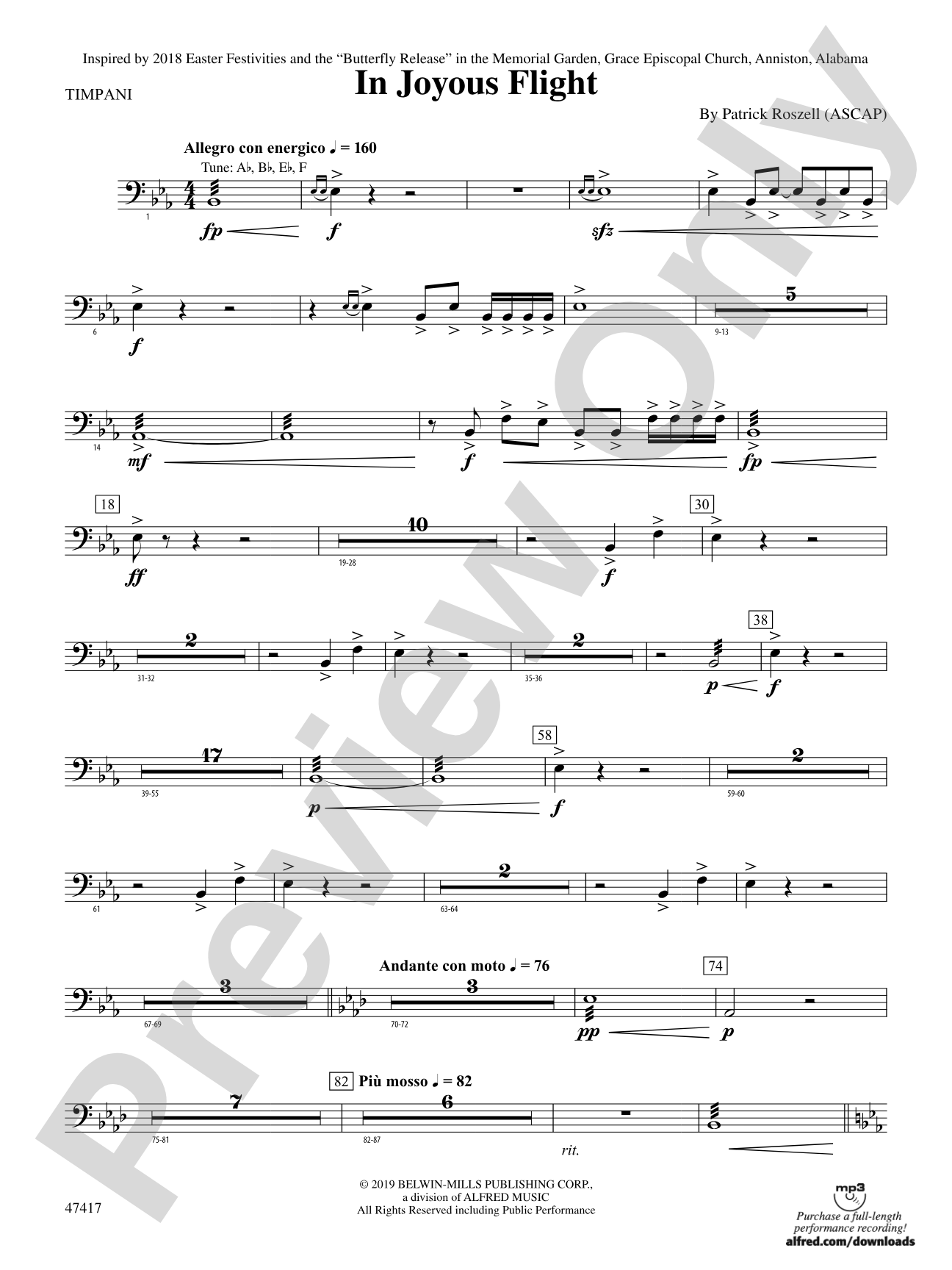 In Joyous Flight: Timpani