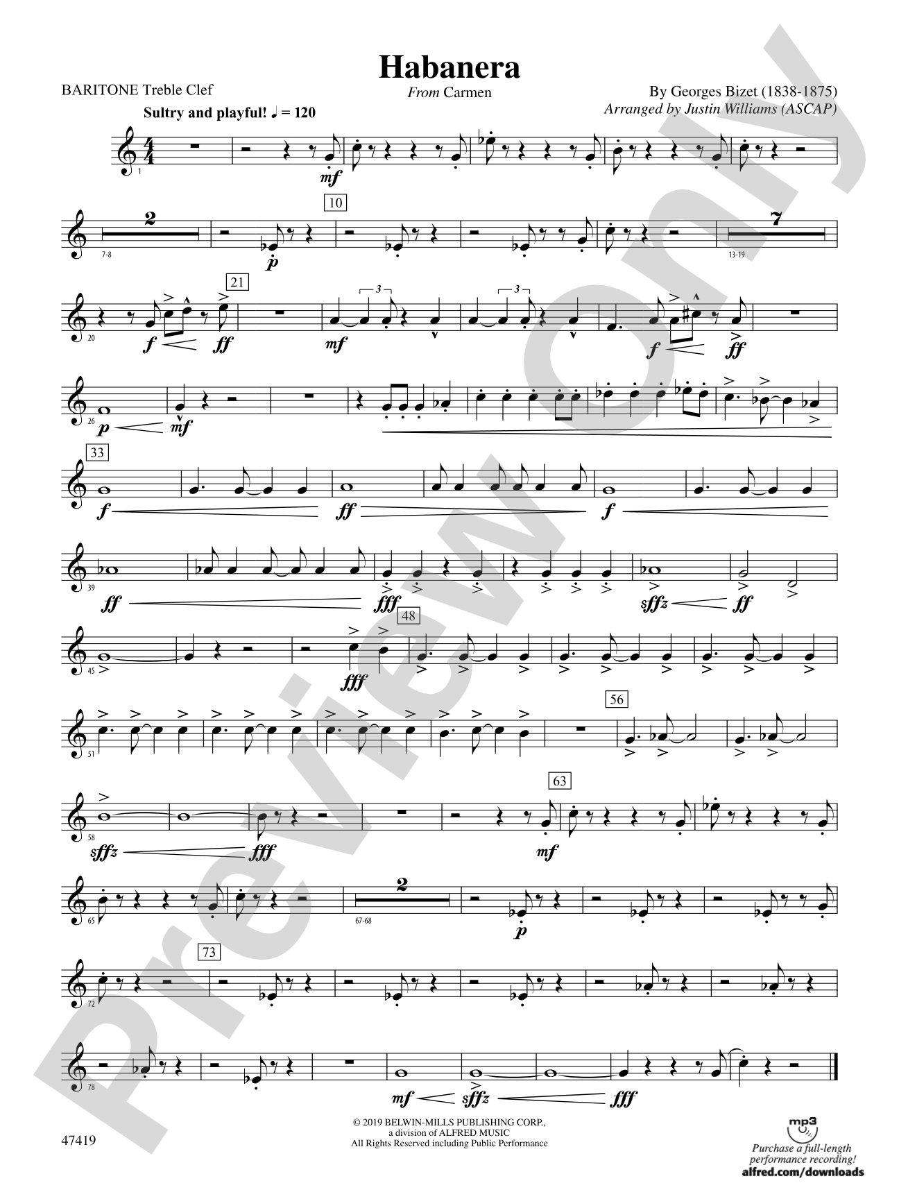 Habanera: Baritone T.C.