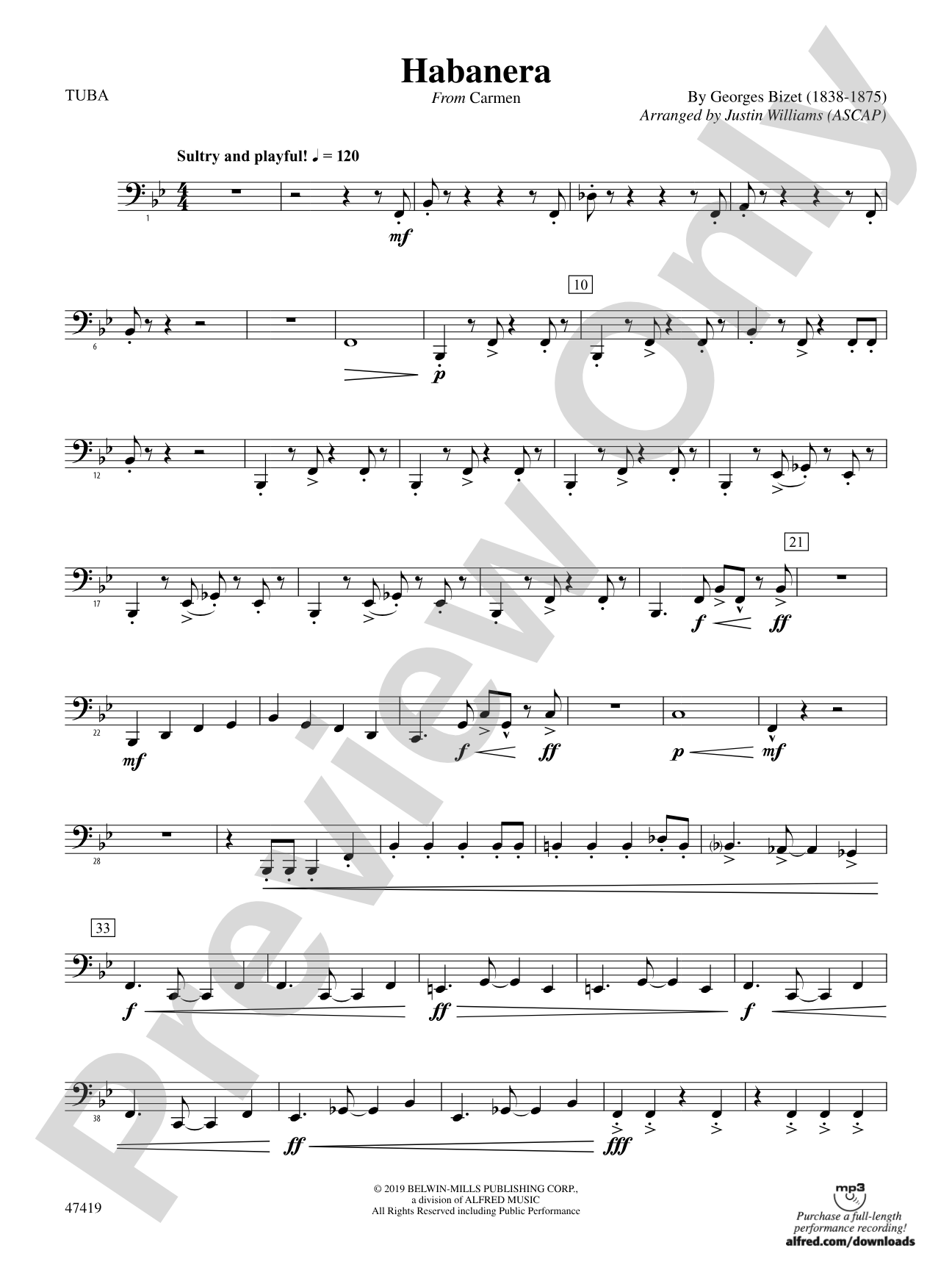 Habanera: Tuba