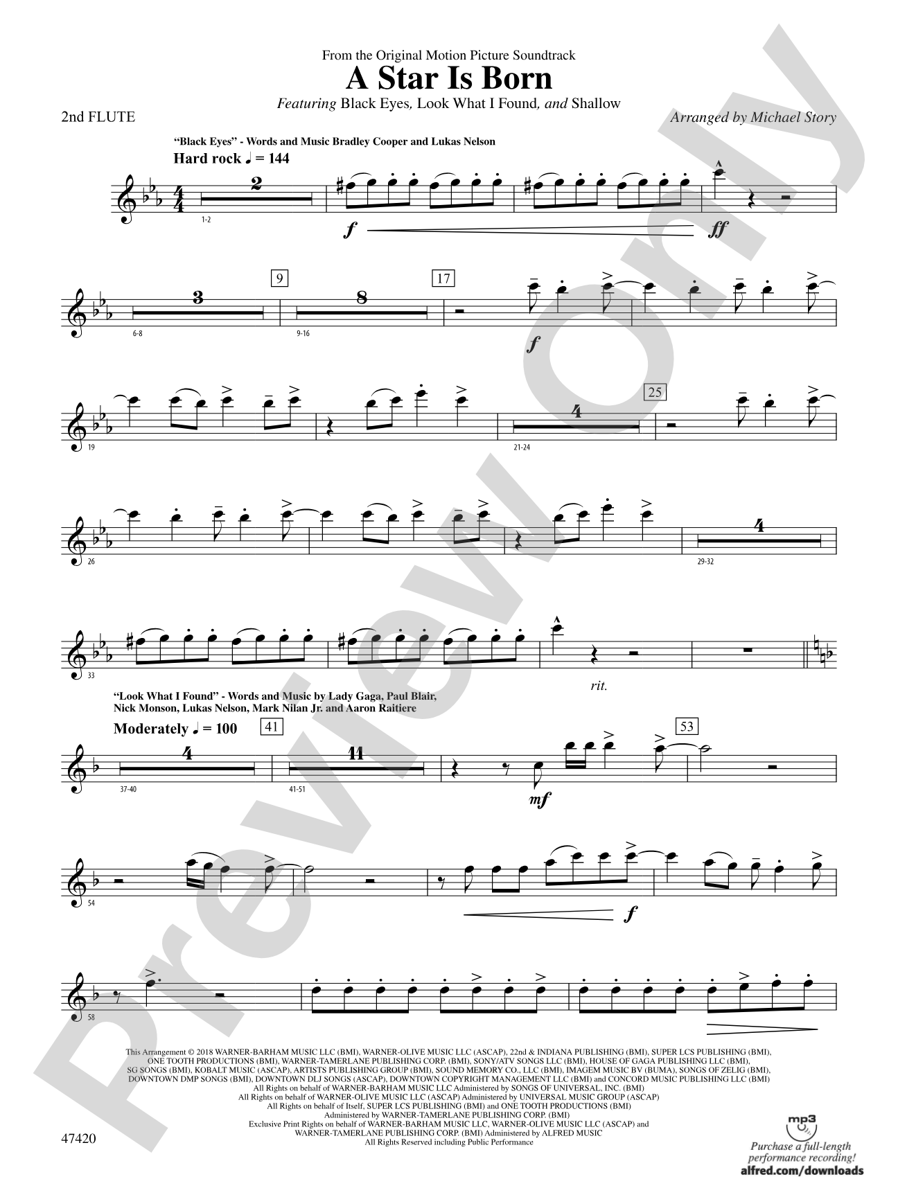 A Star Is Born: 2nd Flute