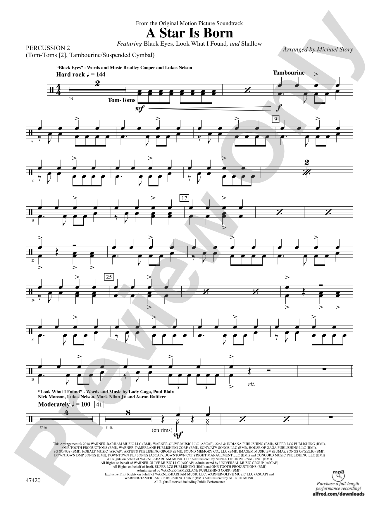 A Star Is Born: 2nd Percussion