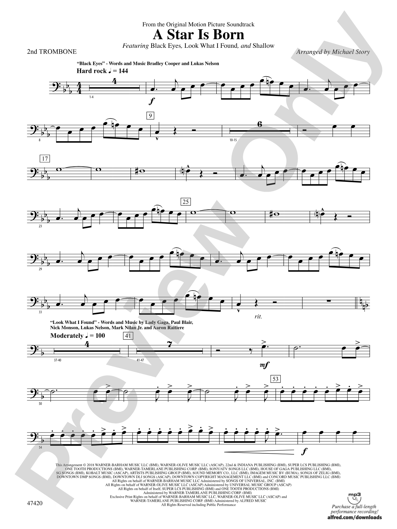 A Star Is Born: 2nd Trombone