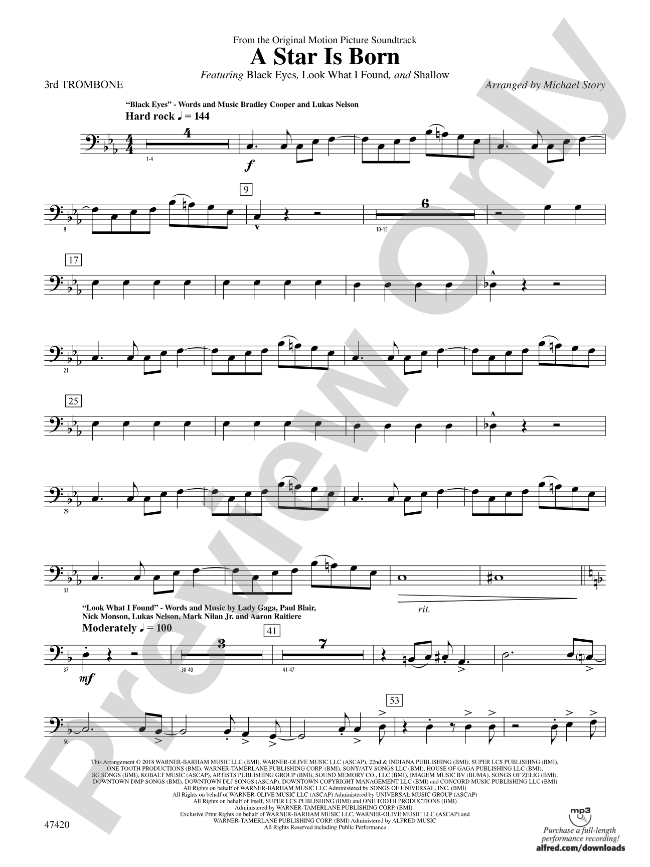 A Star Is Born: 3rd Trombone