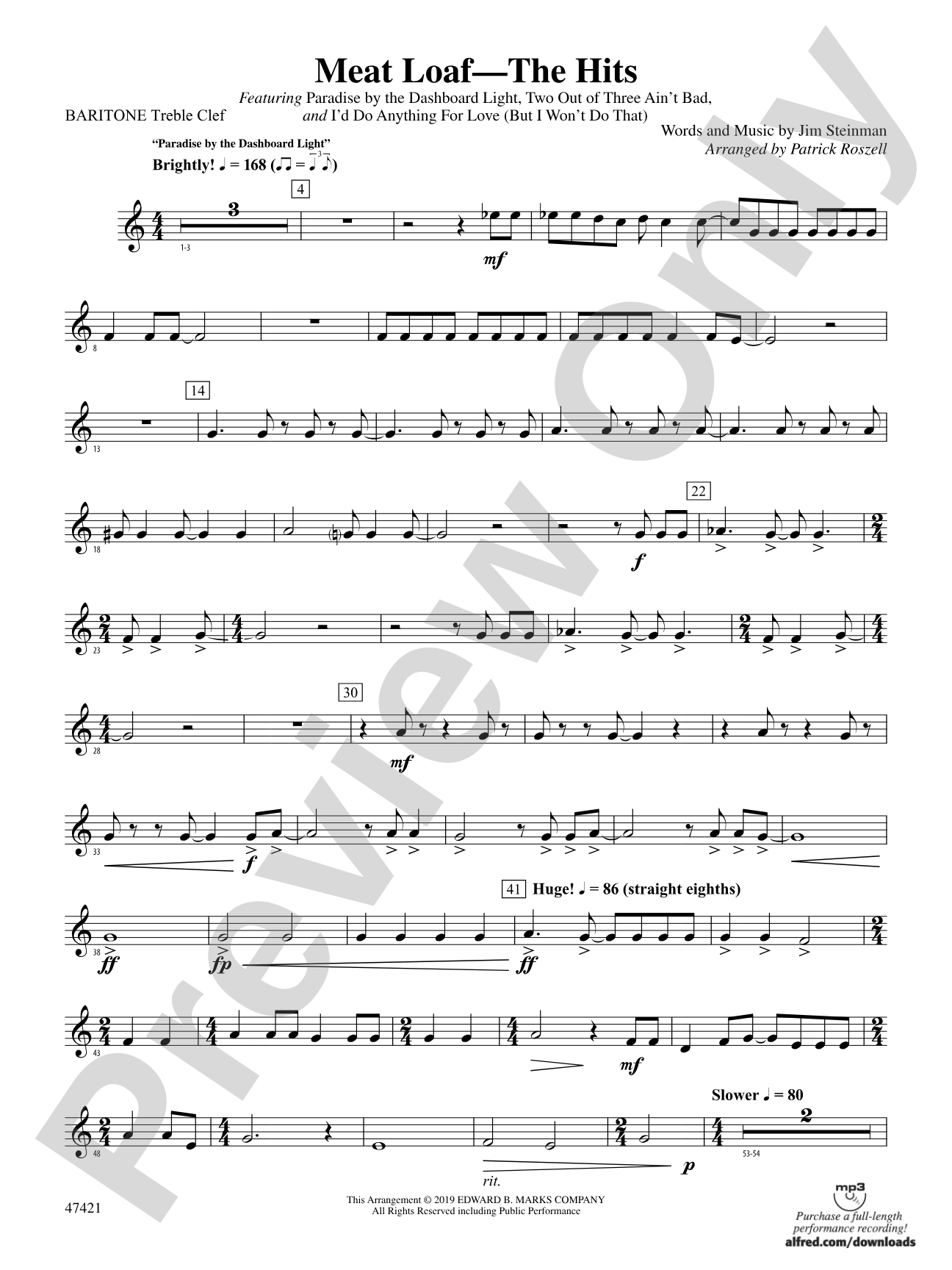 Meat Loaf---The Hits: Baritone T.C.