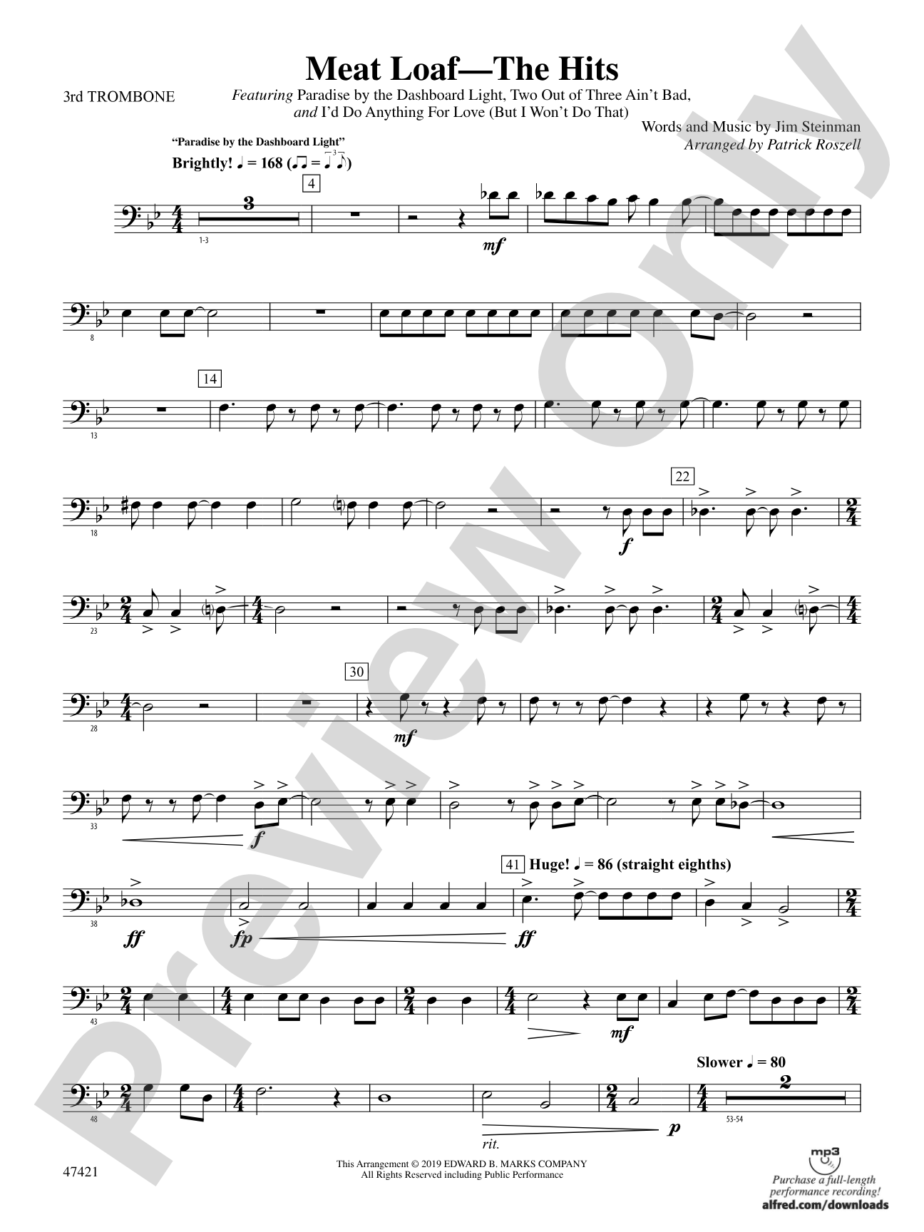 Meat Loaf---The Hits: 3rd Trombone
