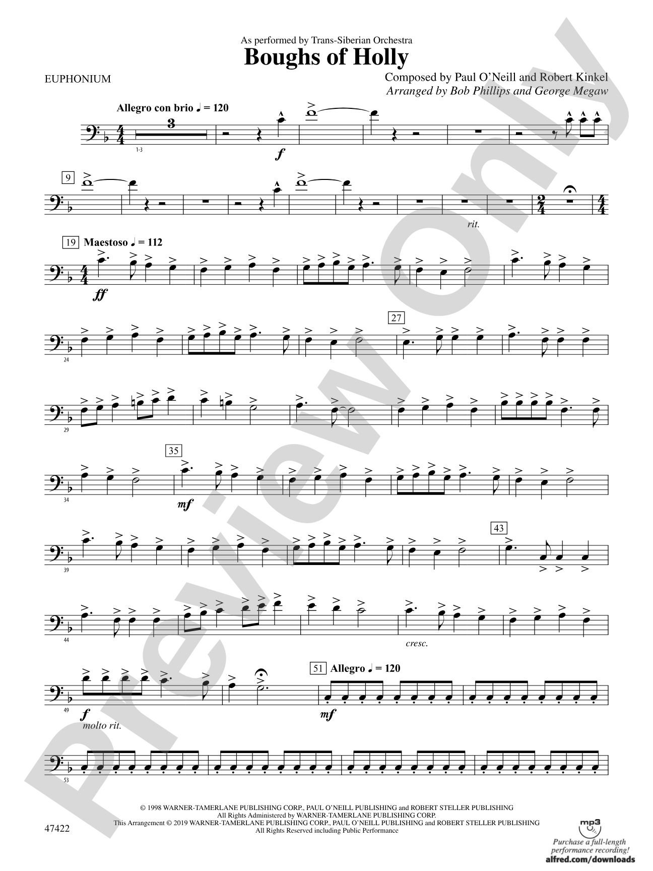 Boughs of Holly: Baritone B.C.