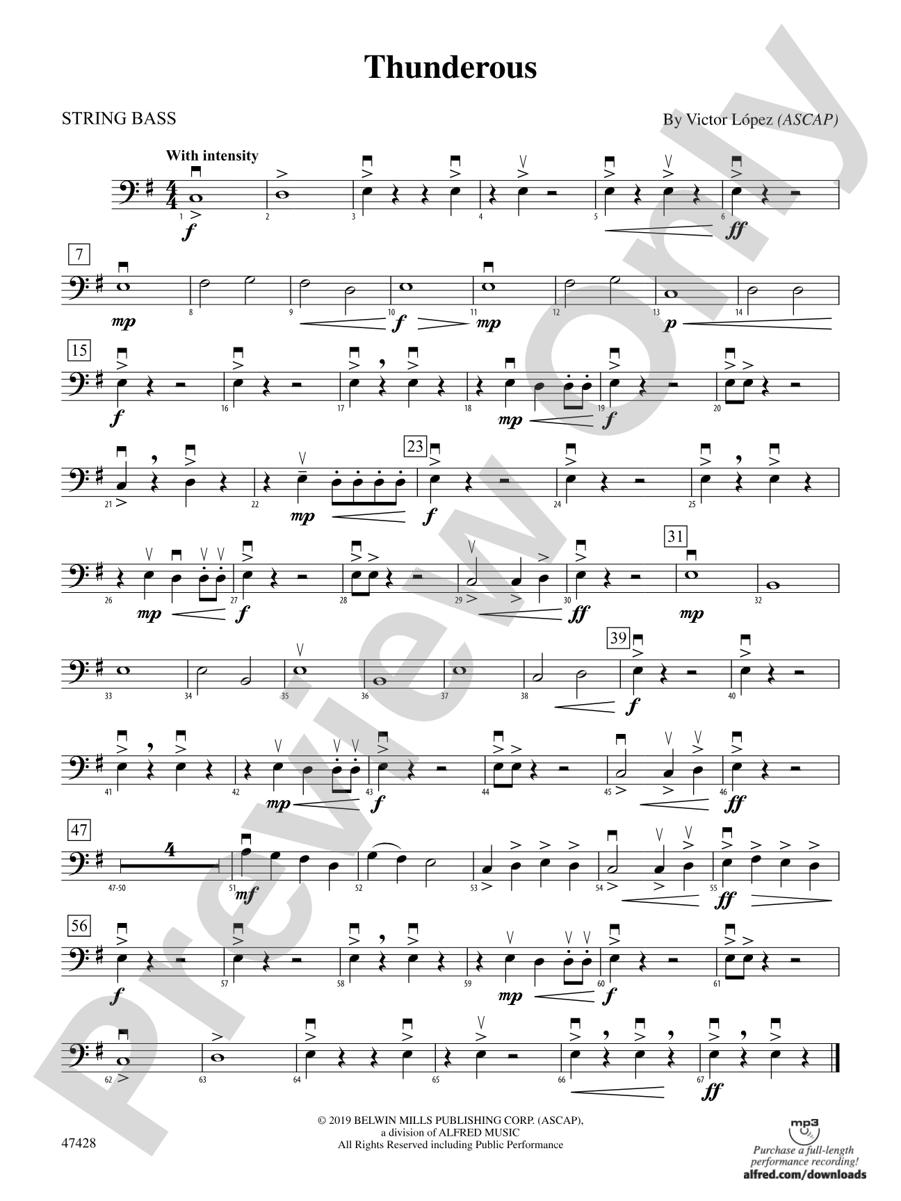 Thunderous: String Bass