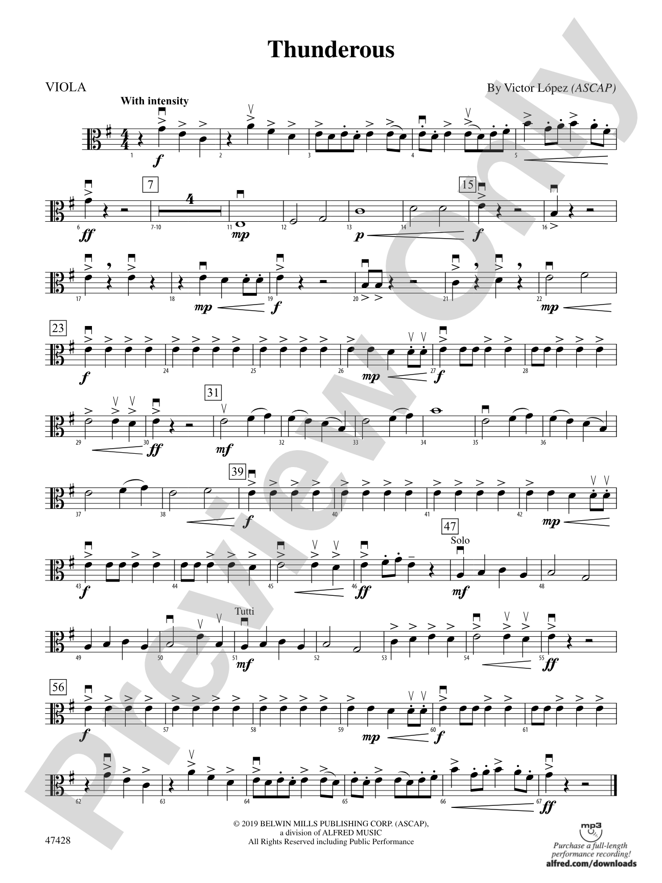 Thunderous: Viola