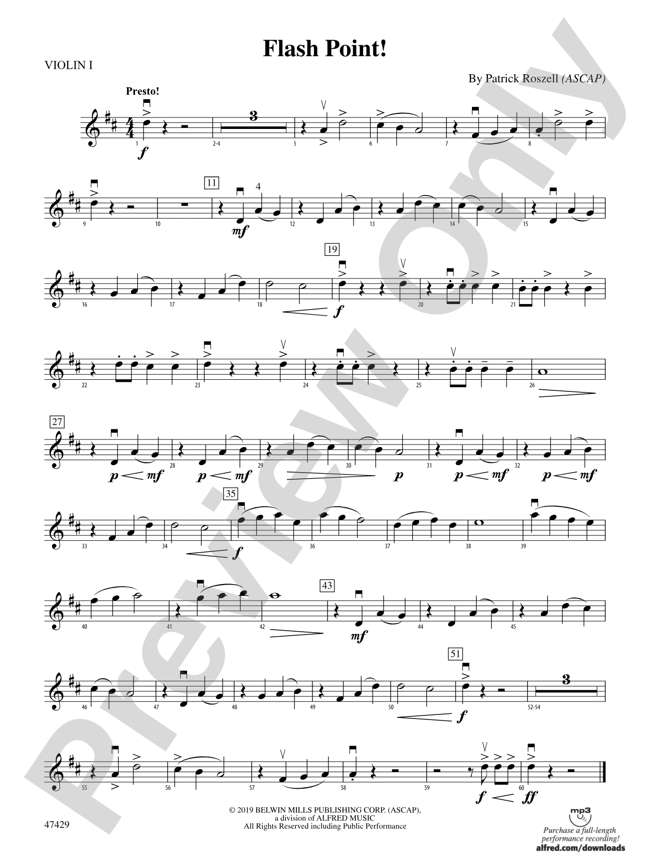 Flashpoint!: 1st Violin