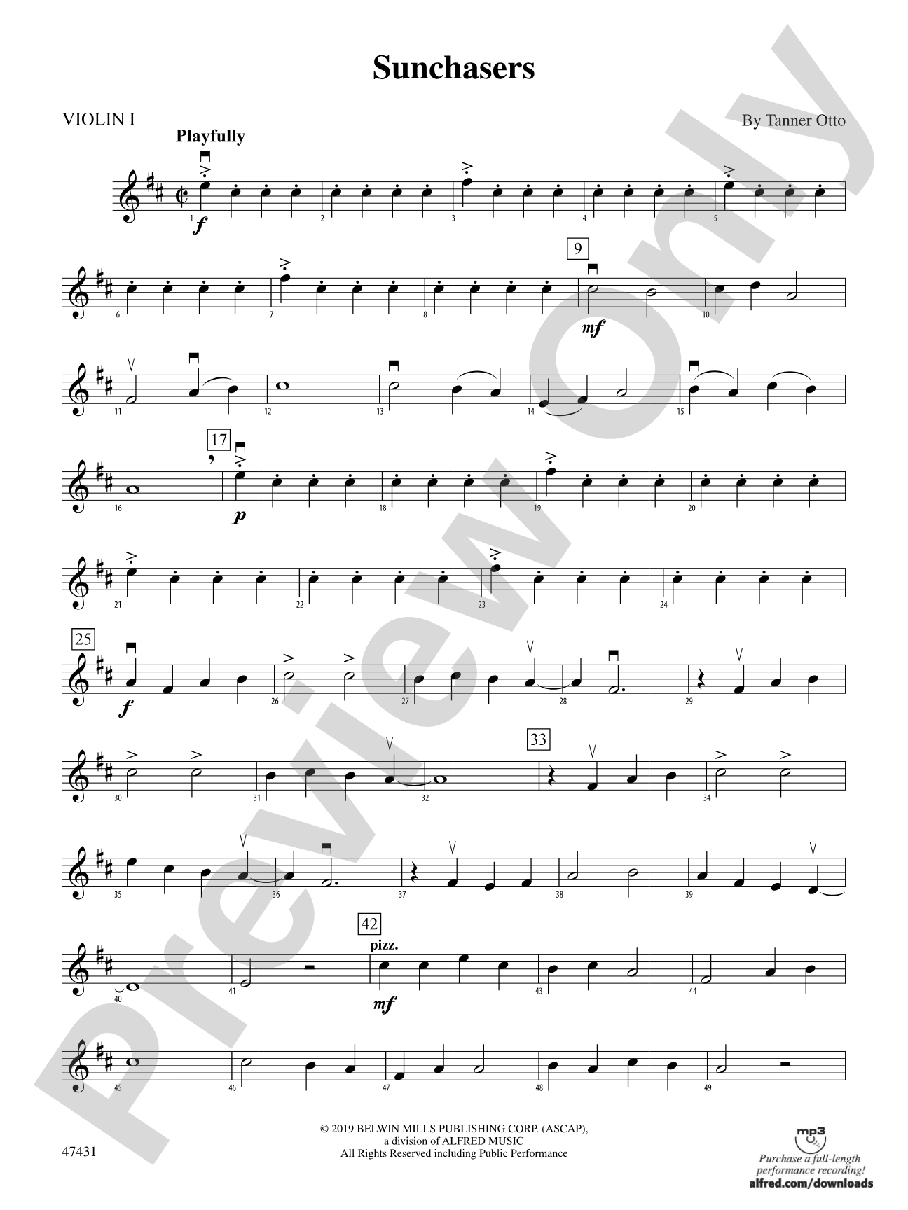 Sunchasers: 1st Violin