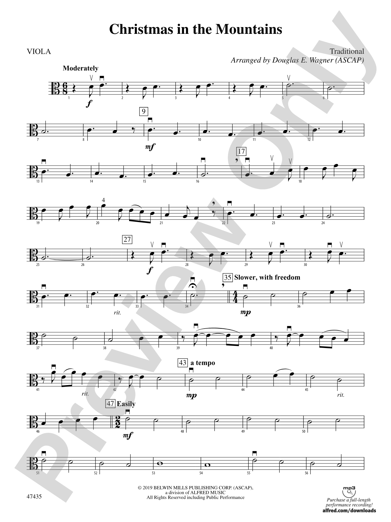 Christmas in the Mountains: Viola