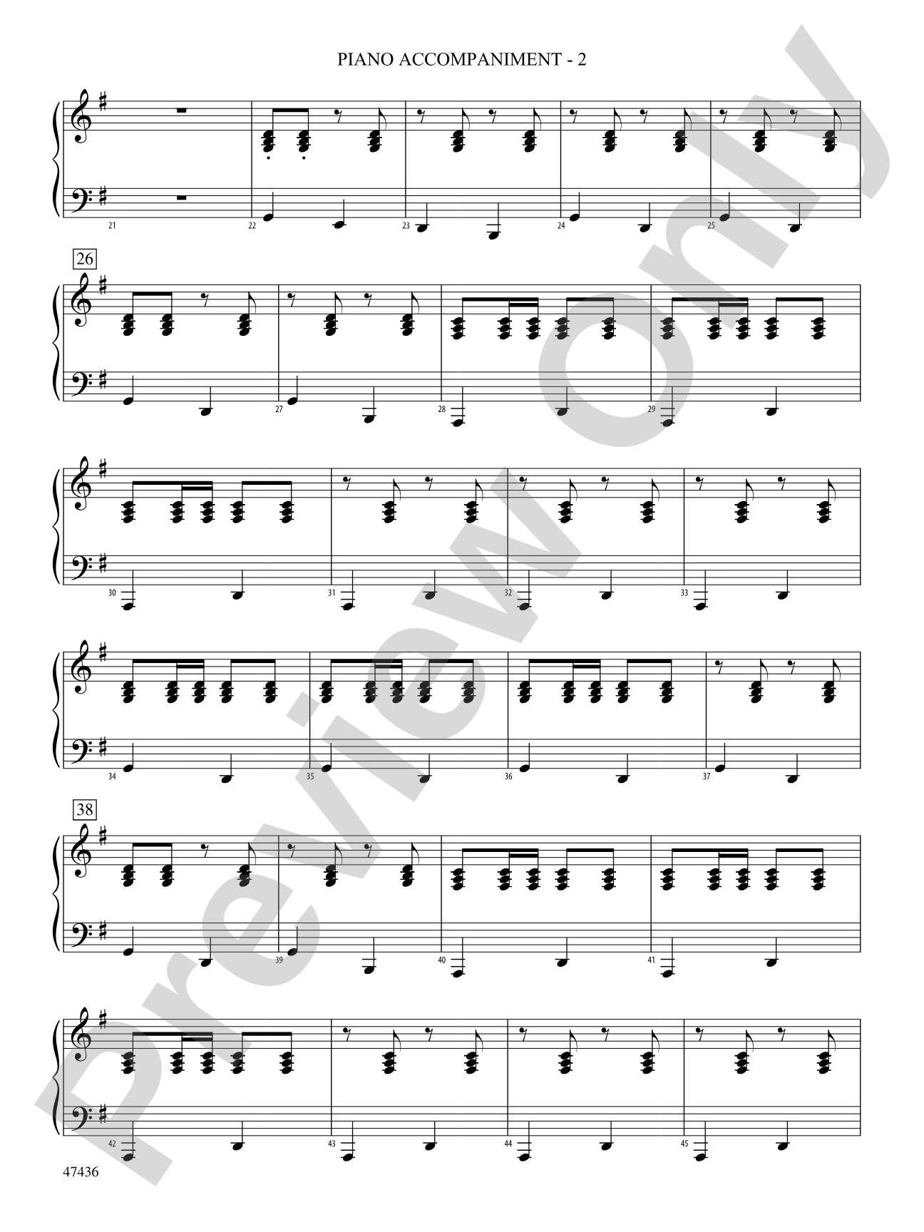 La Fiesta de Cuerdas: Piano Accompaniment