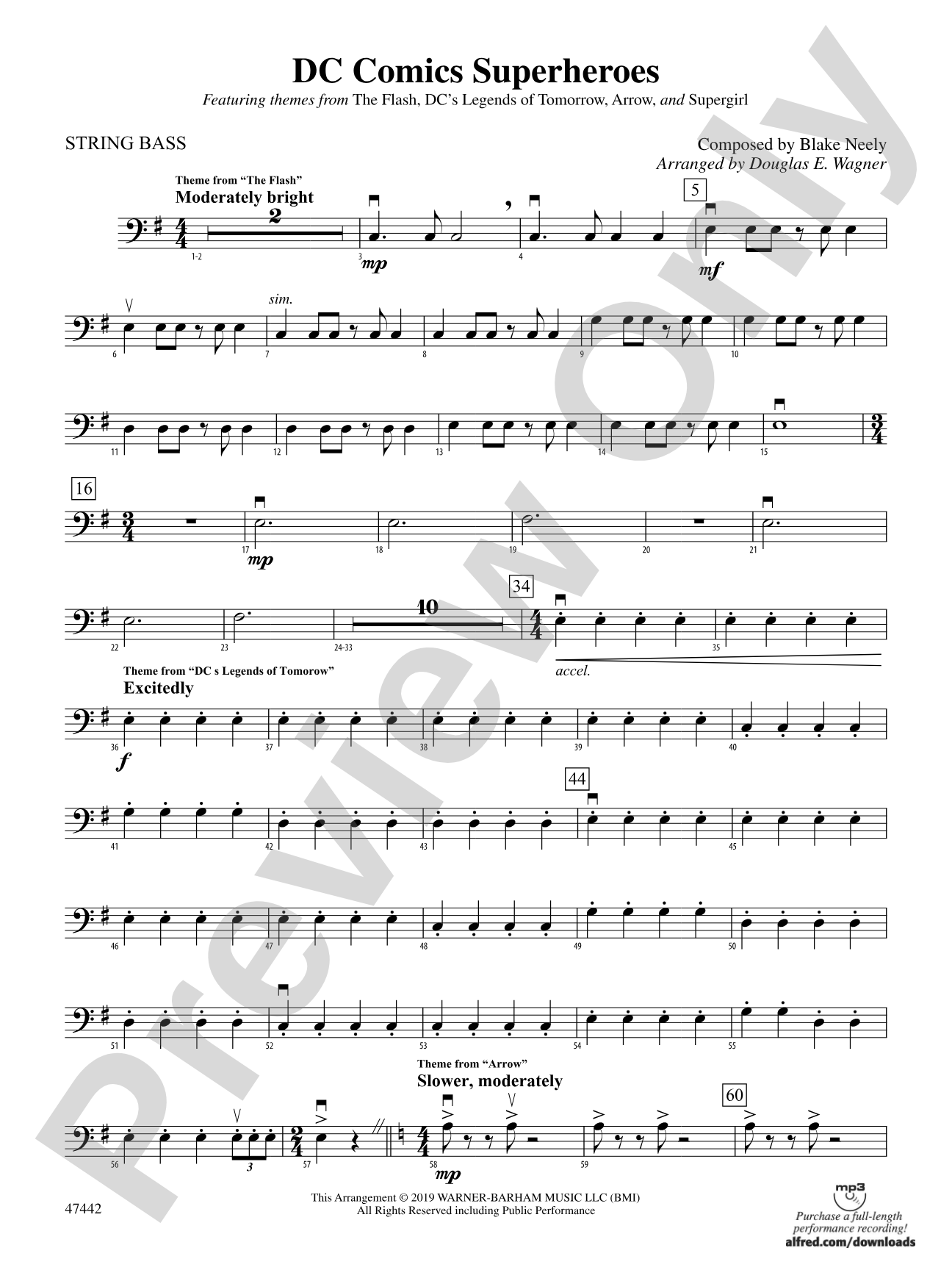 DC Comics Superheroes: String Bass