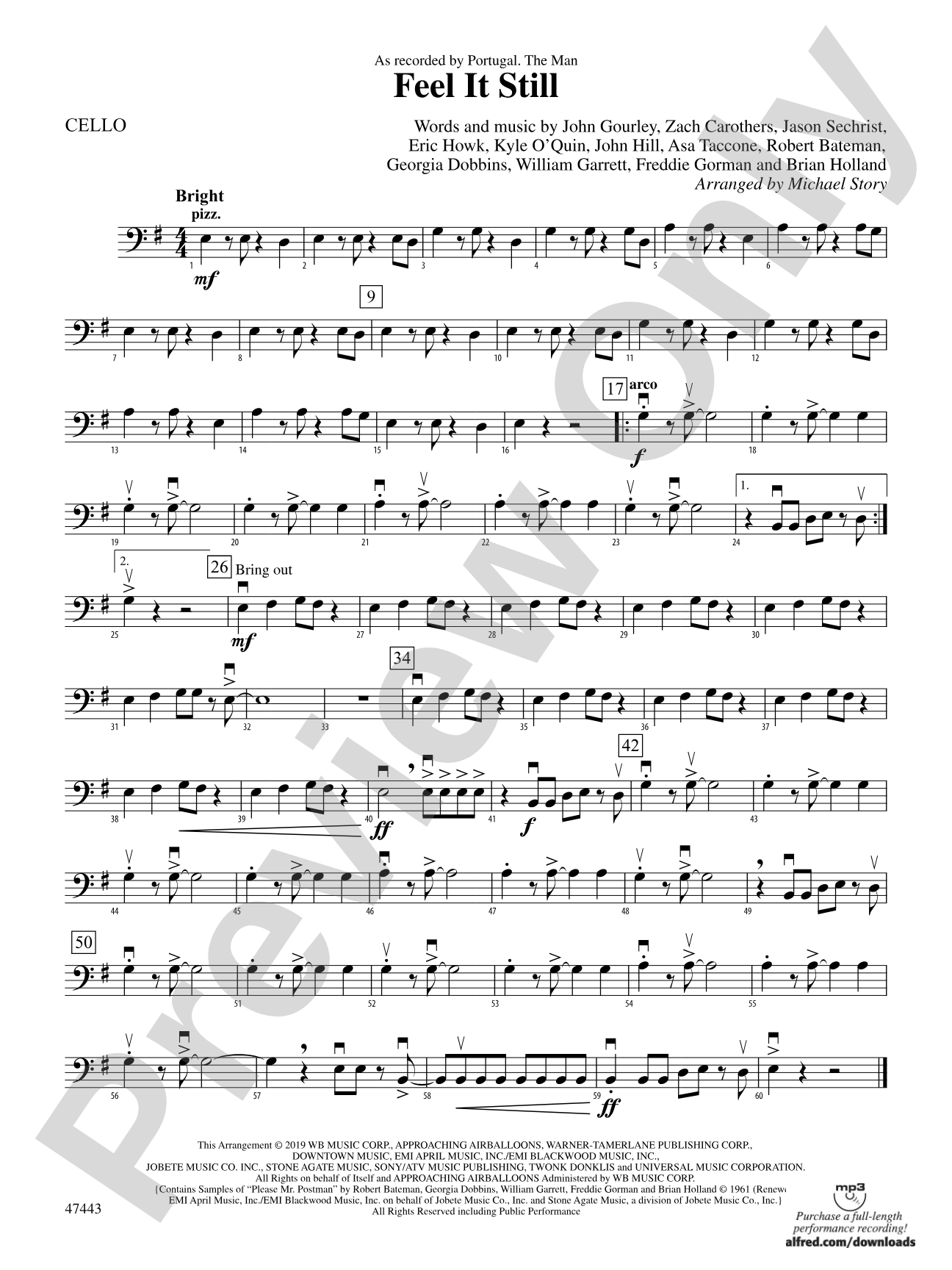 Feel It Still: Cello
