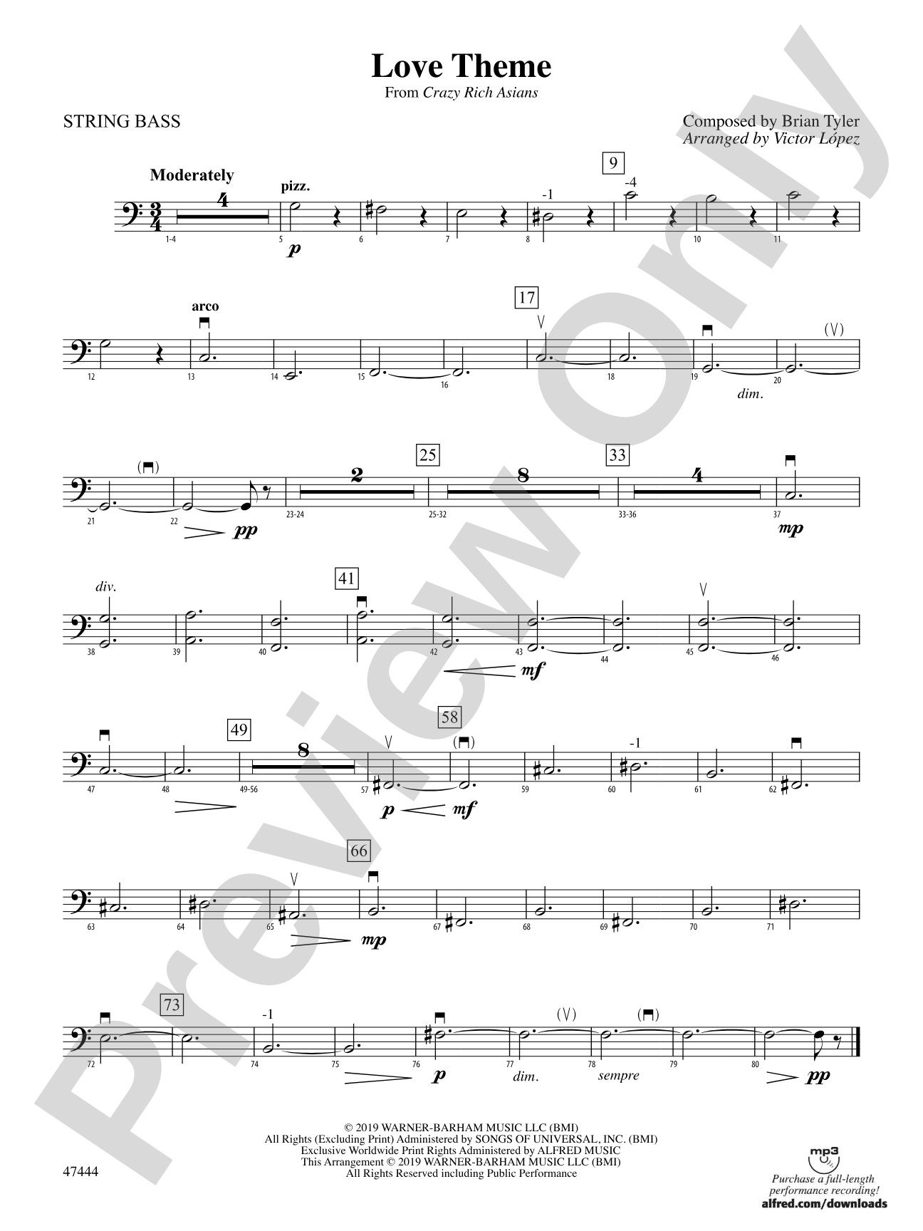Love Theme: String Bass