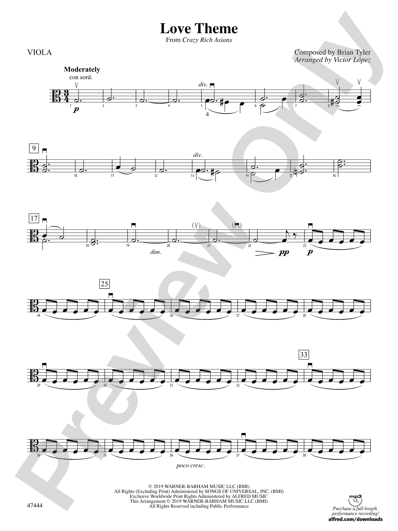 Love Theme: Viola