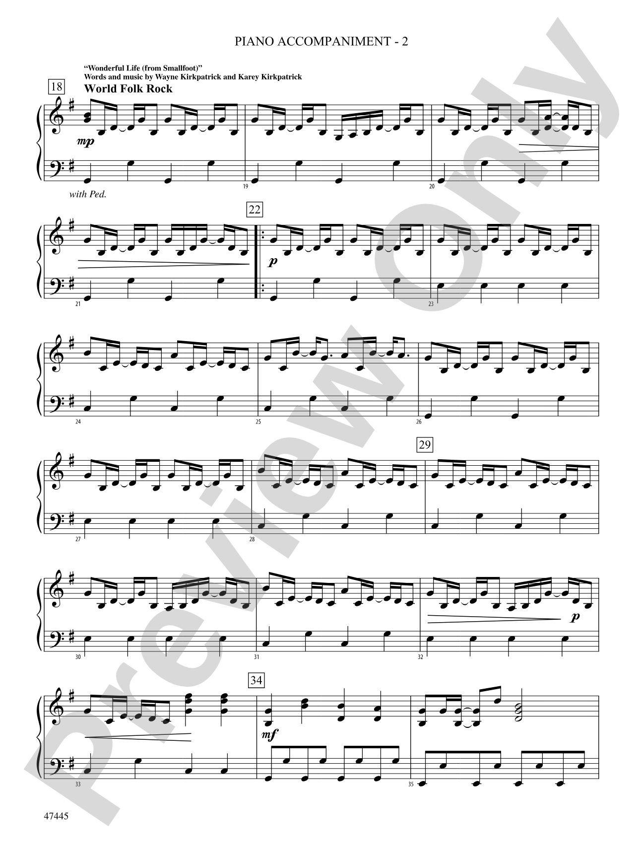 Smallfoot: Piano Accompaniment