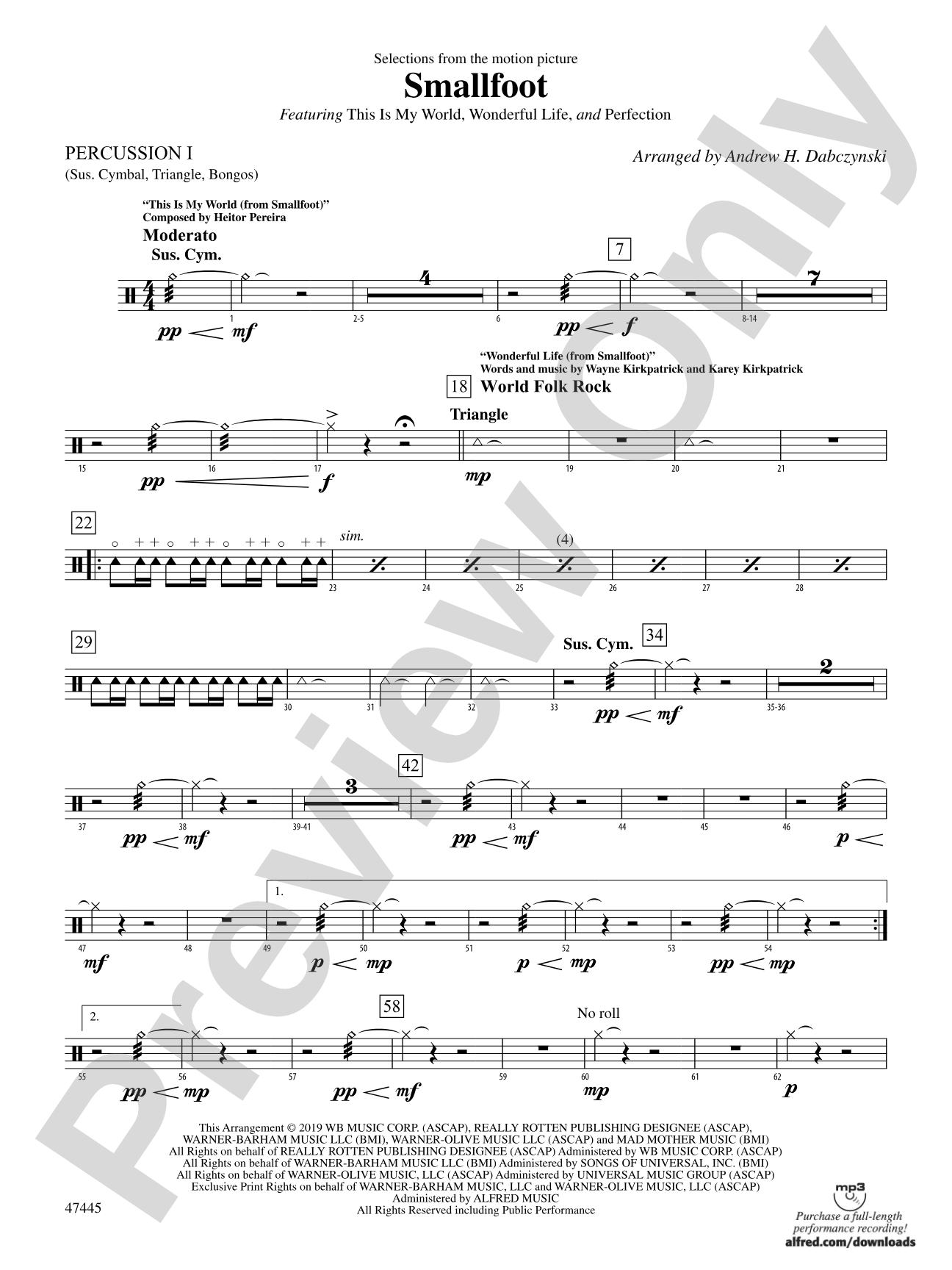 Smallfoot: 1st Percussion