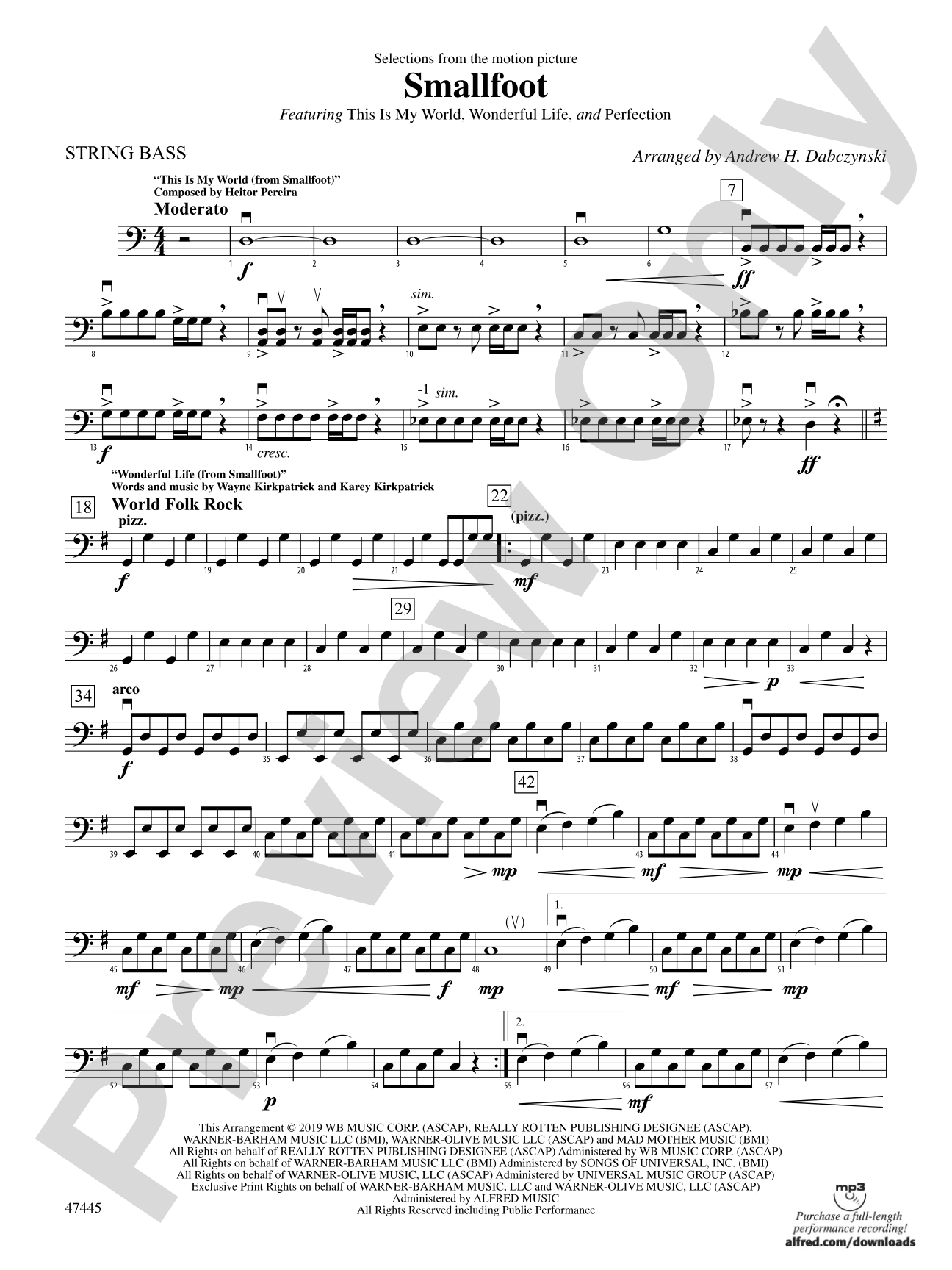 Smallfoot: String Bass