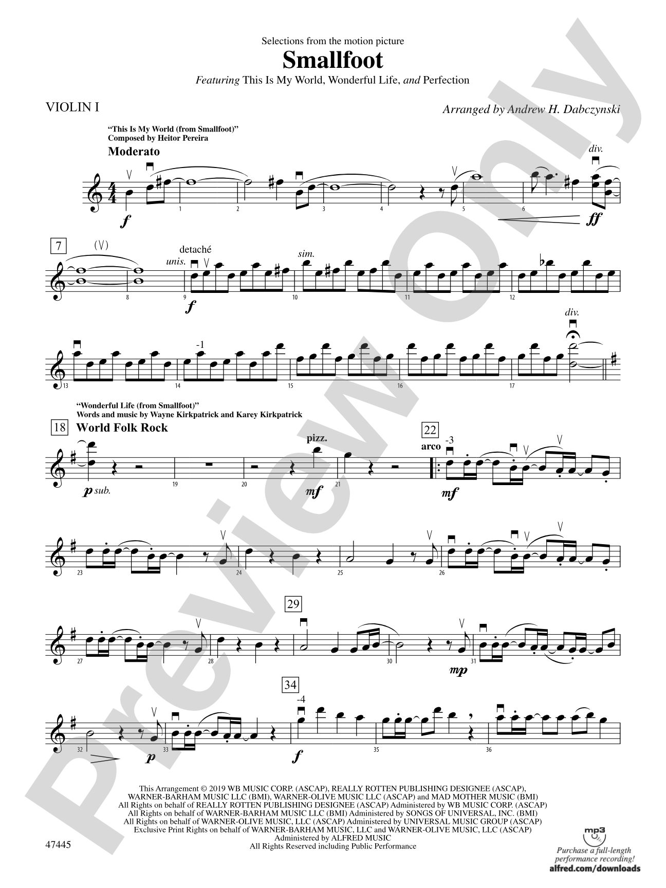 Smallfoot: 1st Violin