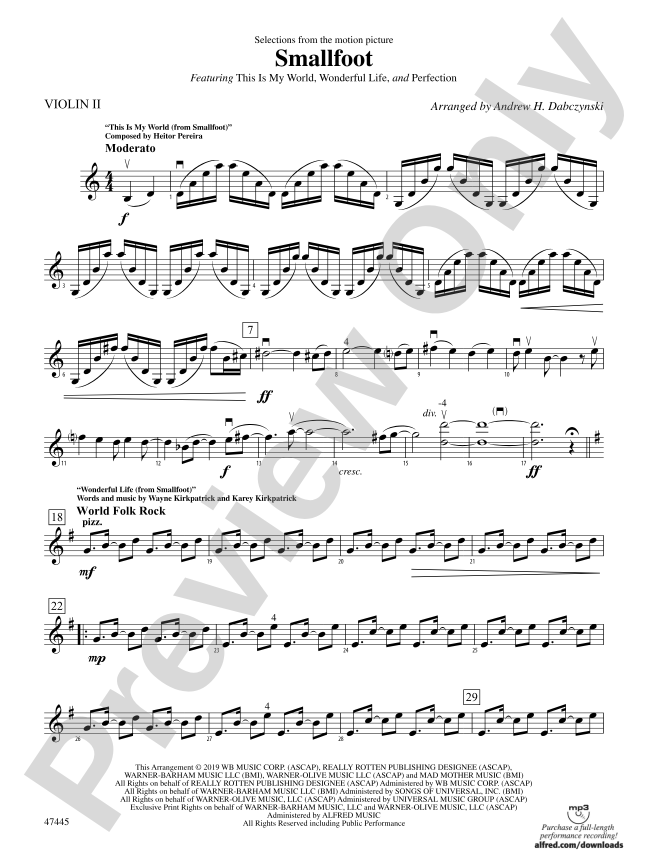 Smallfoot: 2nd Violin