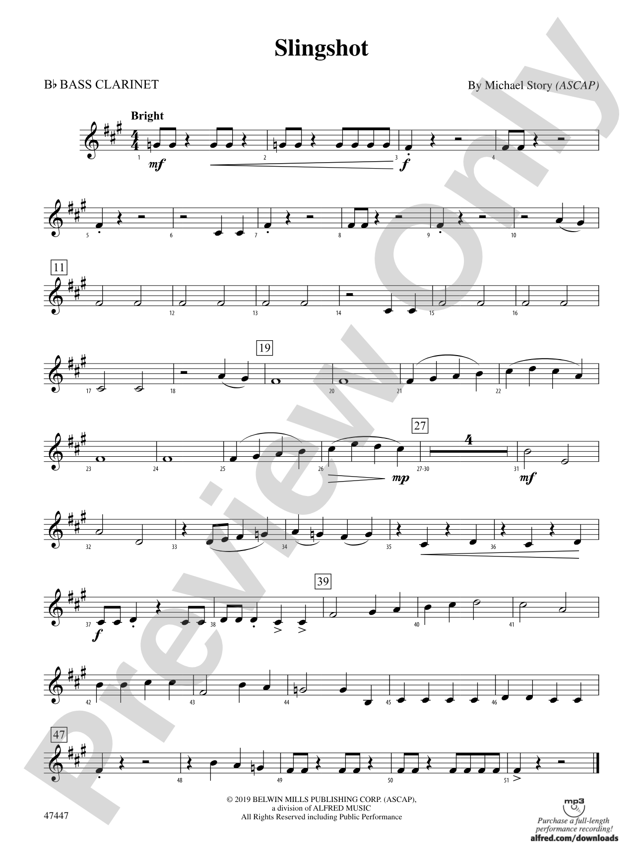 Slingshot: B-flat Bass Clarinet