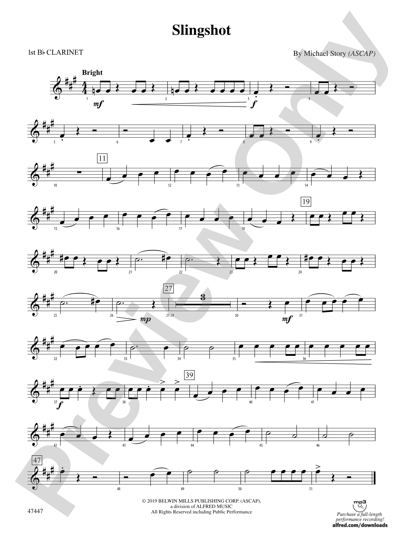 Slingshot: 1st B-flat Clarinet