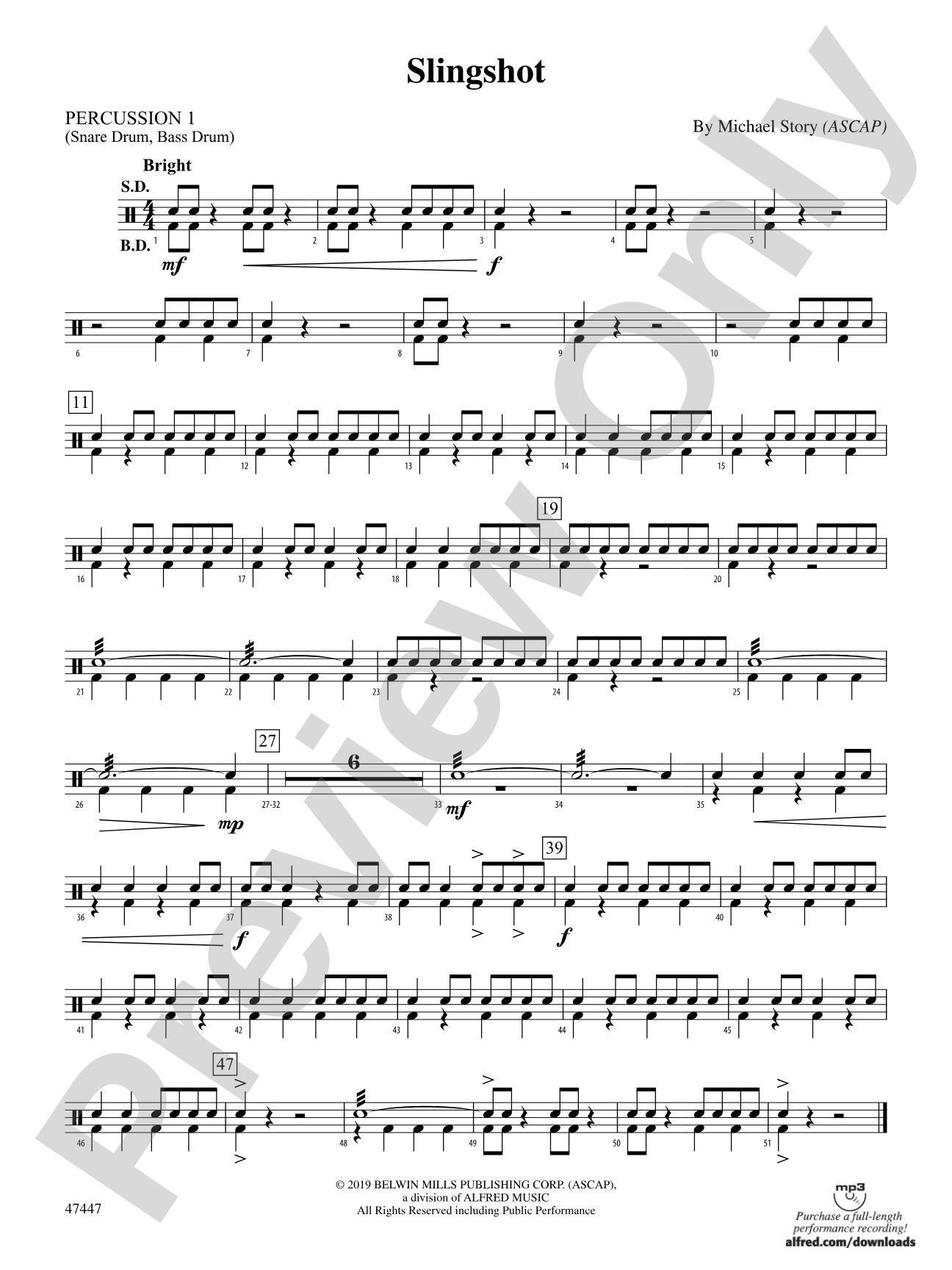 Slingshot: 1st Percussion