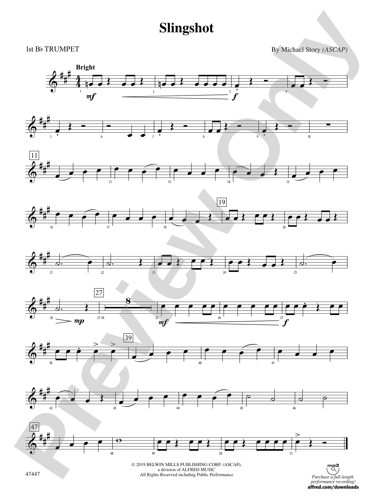 Slingshot: 1st B-flat Trumpet