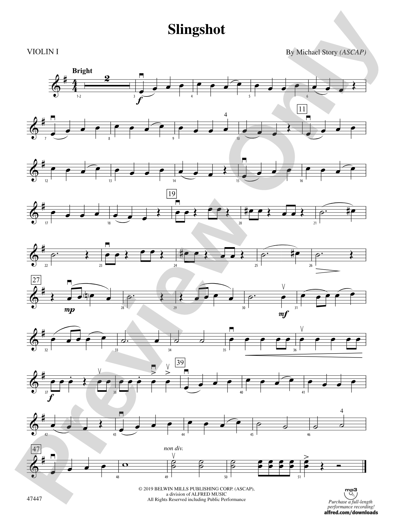 Slingshot: 1st Violin