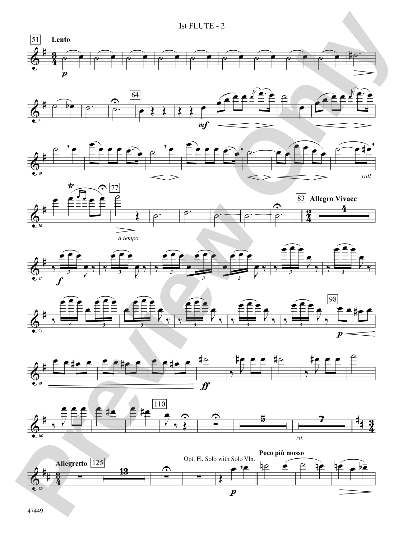 Overture from Orpheus in the Underworld: Flute